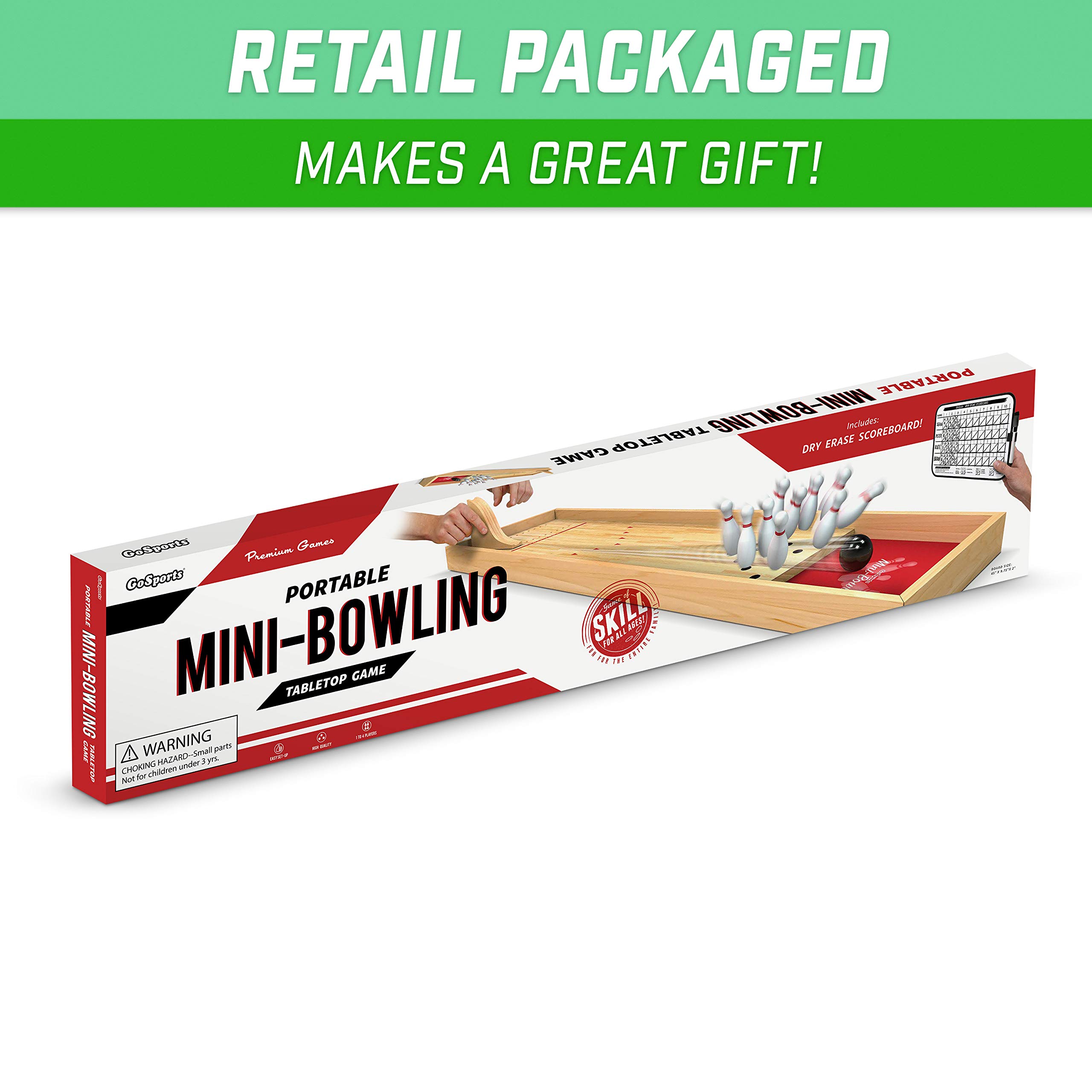 Amazon.co.jp: GoSports 卓上ボーリングゲームセット 子供&大人用