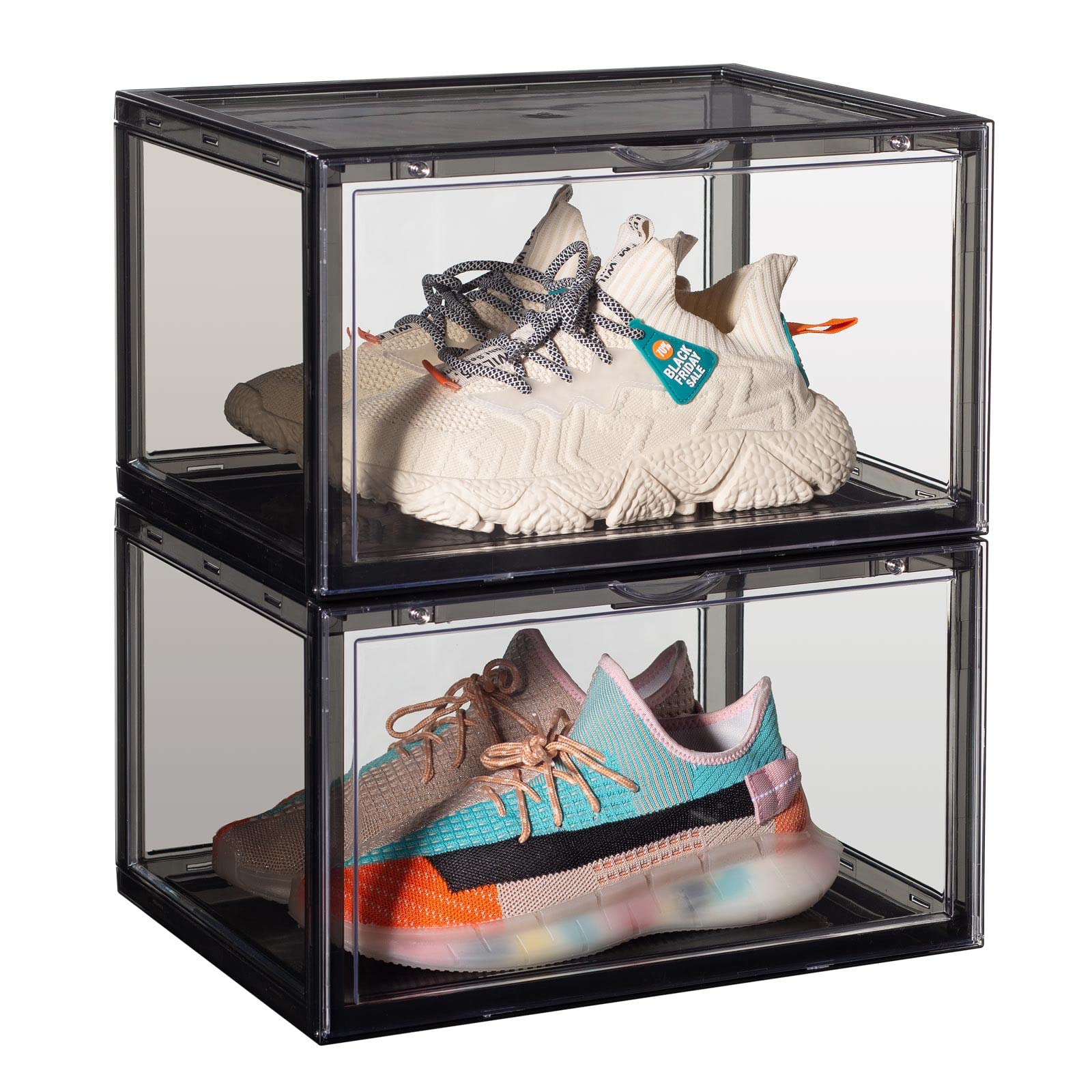 Amazon｜八番屋 シューズボックス スニーカーボックス 収納ボックス