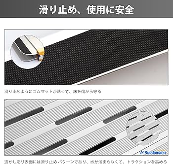 Amazon.co.jp: Ruedamann 車椅子 スロープ 長さ61cm 幅73cm スロープ