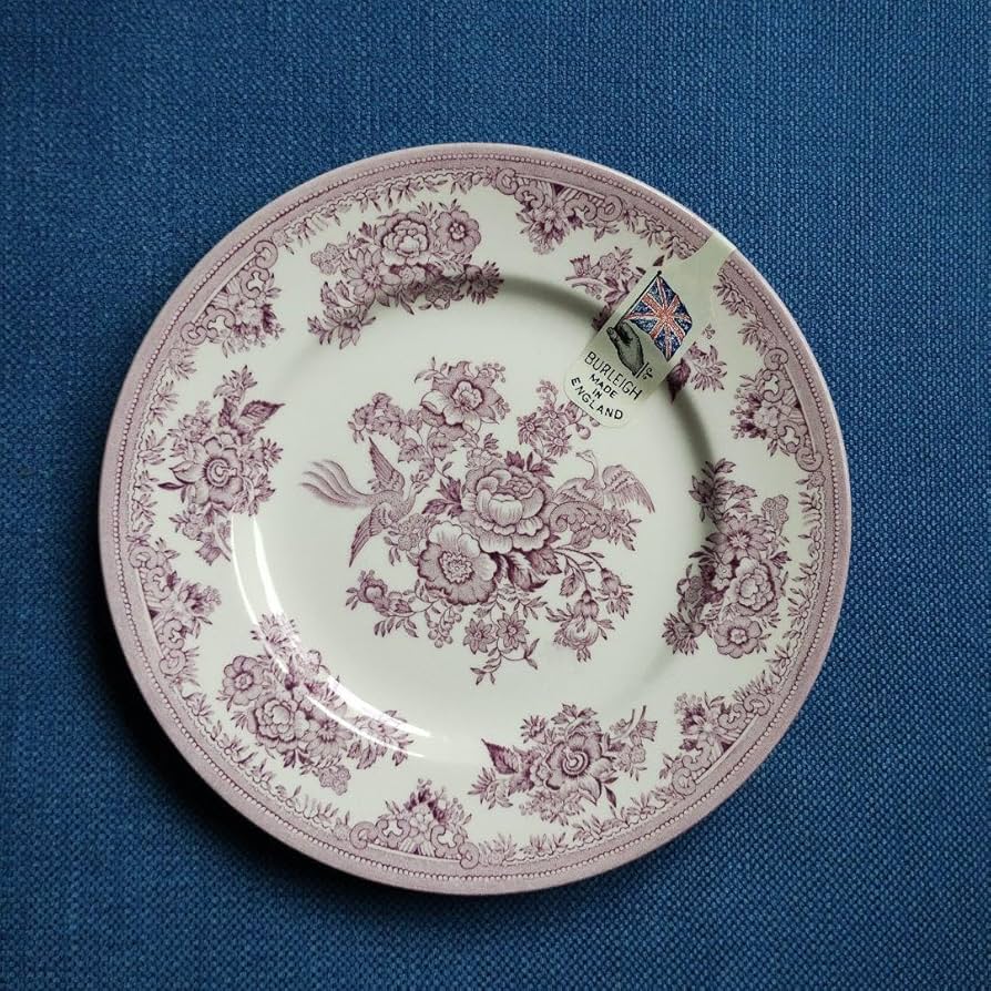 専用burleighバーレイプラムアジアティックフェザンツ 22cmプレート