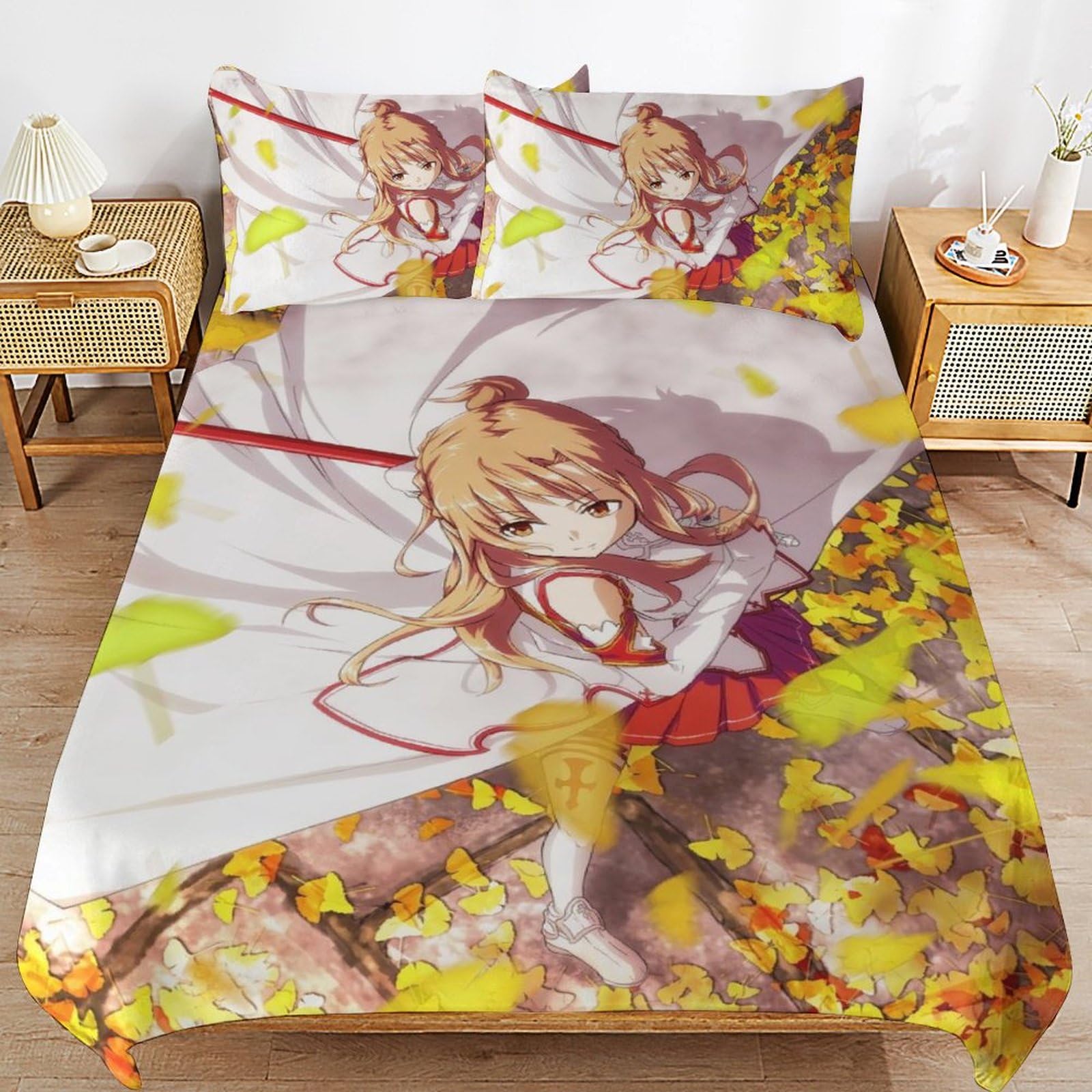 Amazon｜布団カバー ソードアート・オンライン SAO アスナ 3点セット