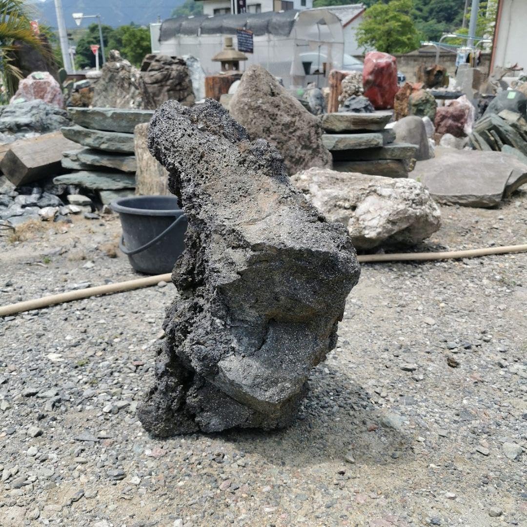 Amazon.co.jp: 富士 溶岩石 48キロ 庭石 鑑賞石 石 庭 ガーデニング