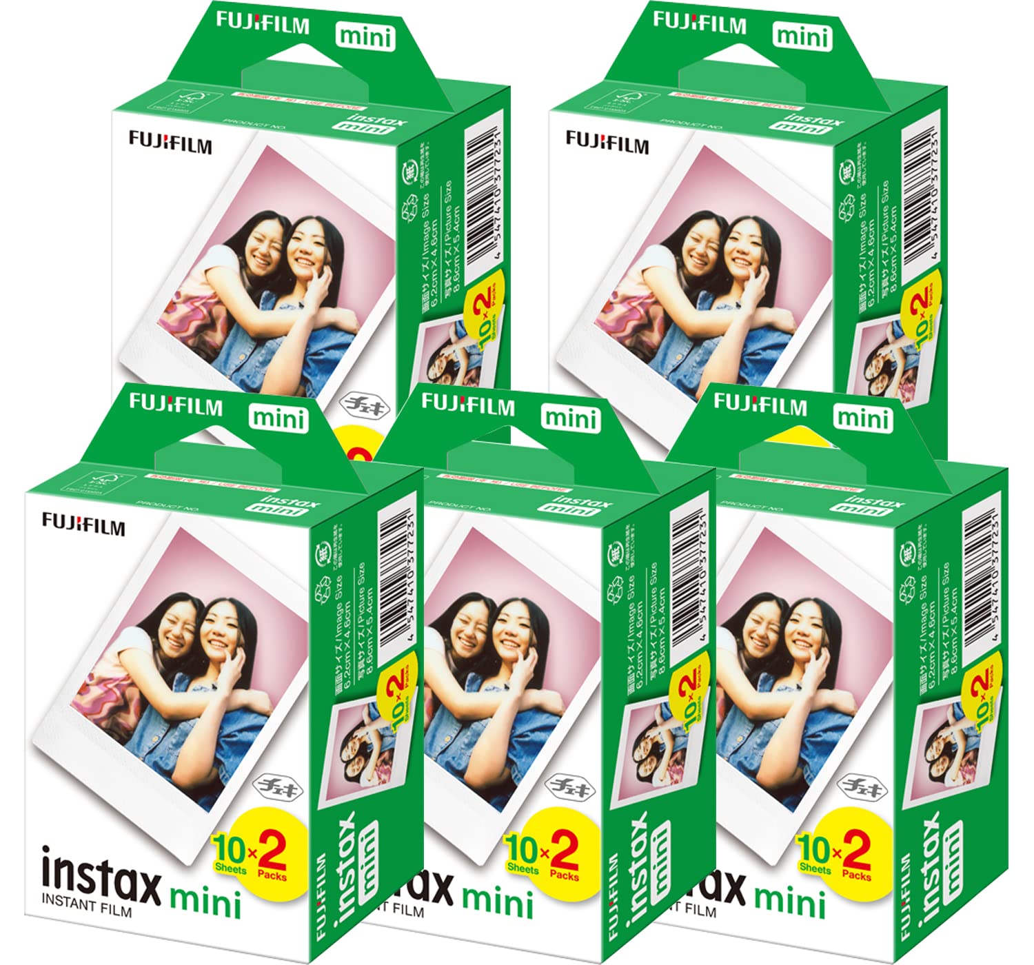 Amazon | NEWフジチェキフイルム instax mini インスタックスミニ 2P×5