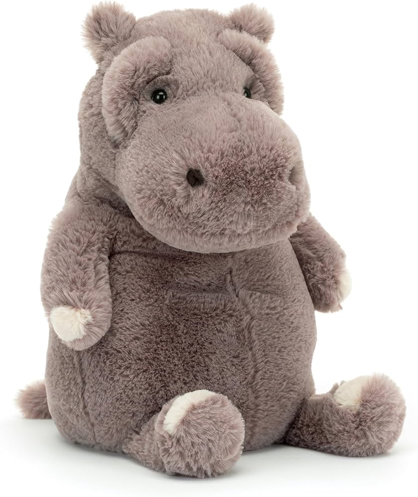 Amazon.com: Jellycat Myrtle Hippopotamus Stuffed Animal, 14.5