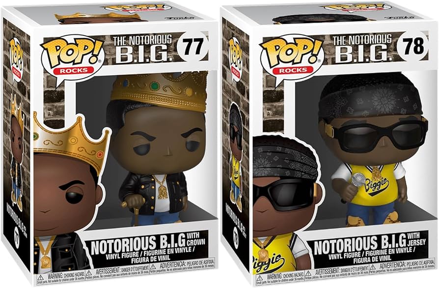 Amazon.com: Funko Pop! Rocks: Notorious B.I.G. Bundle (2-Pack