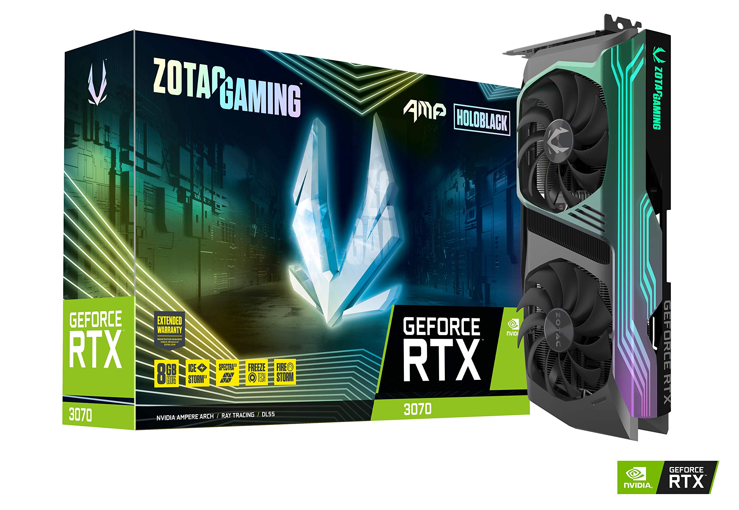 Amazon | ZOTAC GAMING GeForce RTX 3070 AMP Holo グラフィック