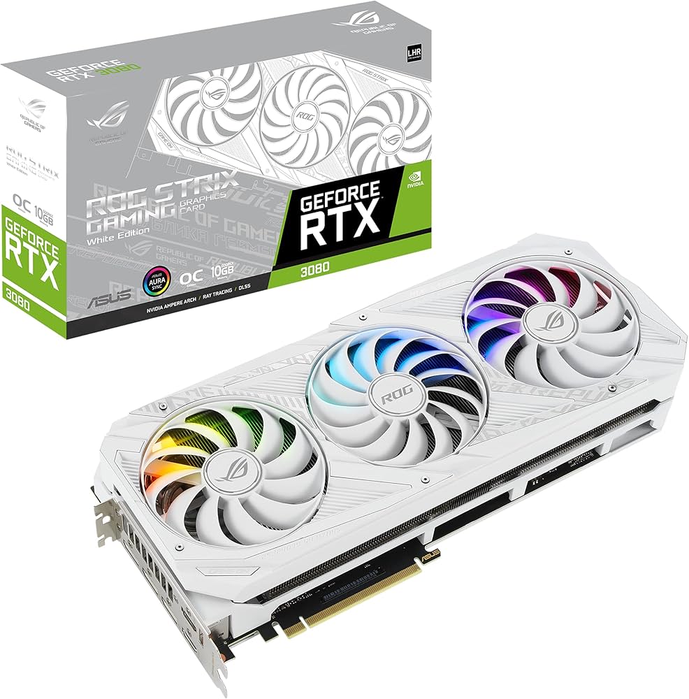 ASUS ROG Strix GeForce RTX 3080 10GB V2 OC White Edition Gaming