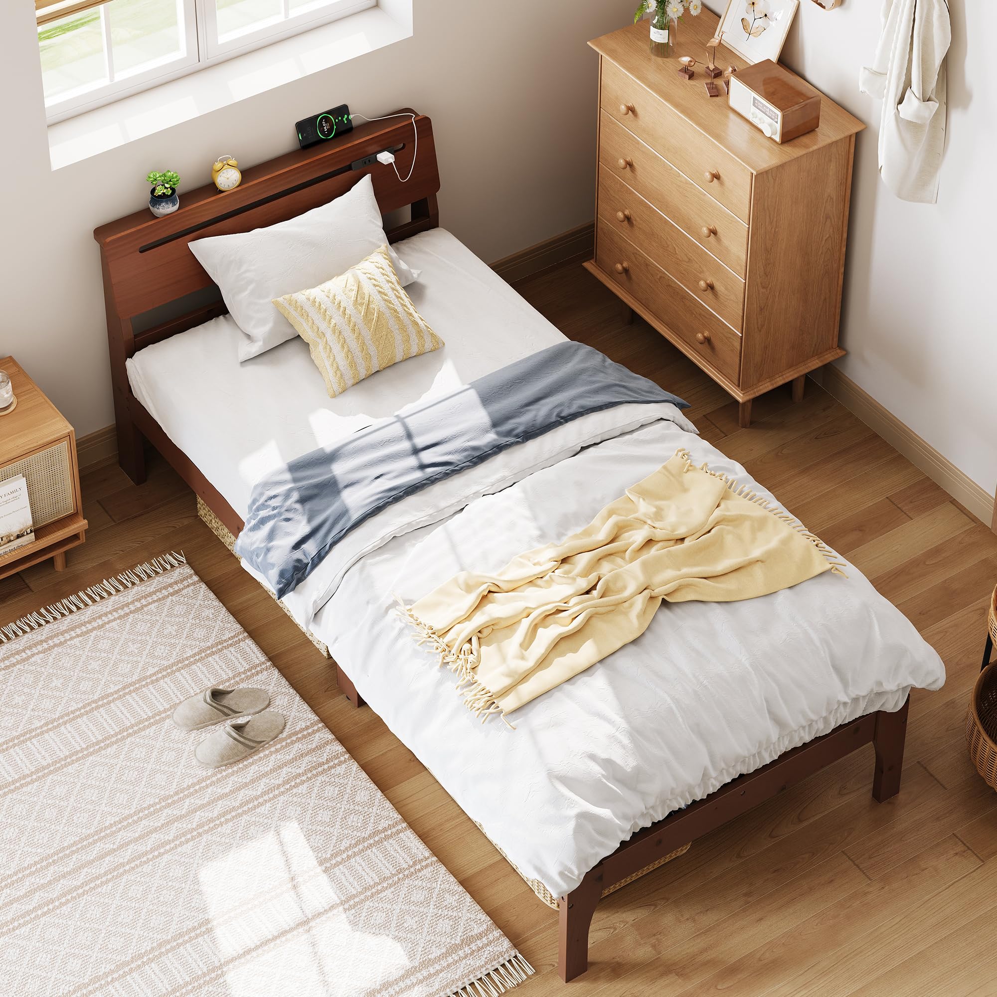 Amazon｜WLIVE ベッド ベッドフレーム ベッド フレーム すのこベッド