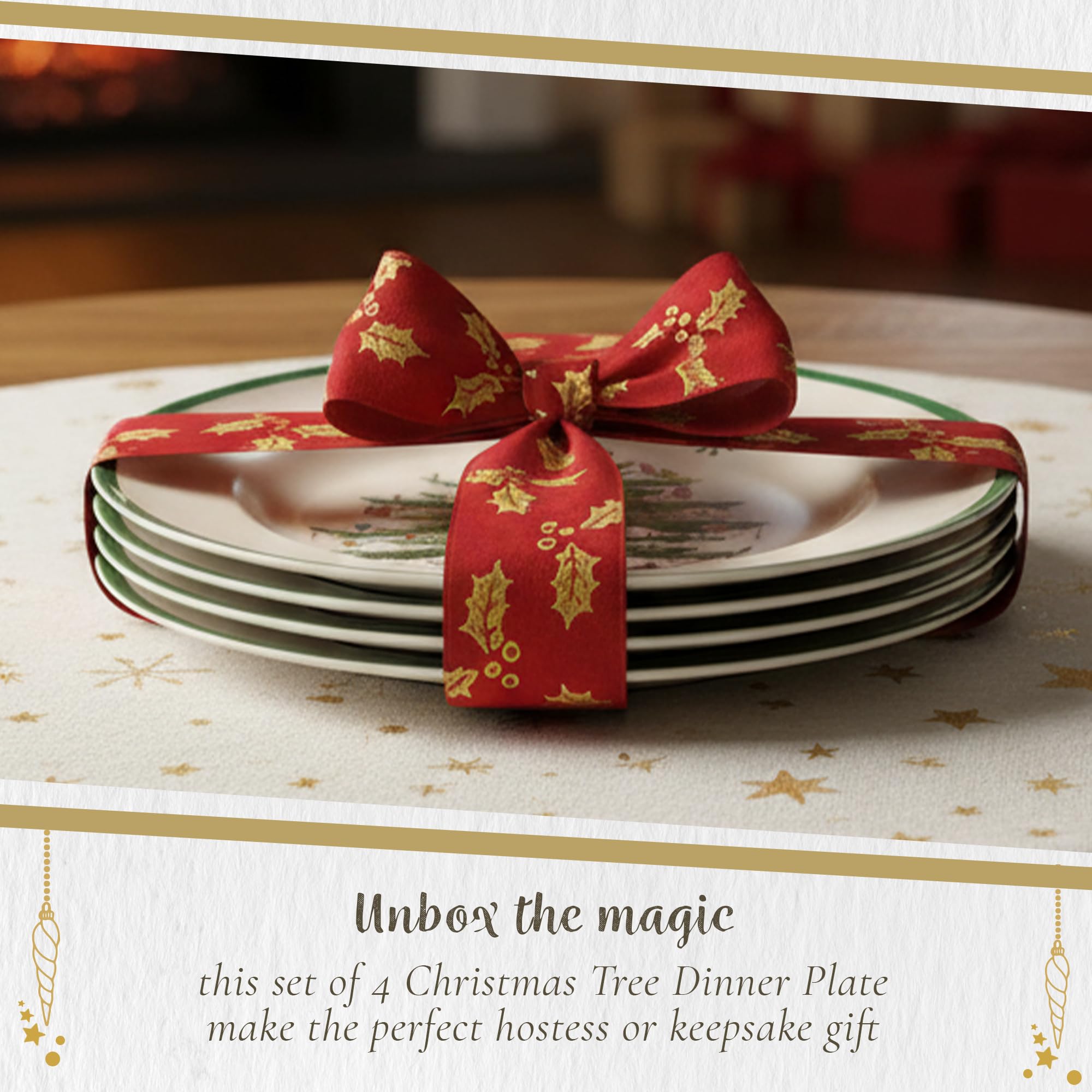 Amazon.co.jp: Spode クリスマスツリー 10.5インチ ディナープレート