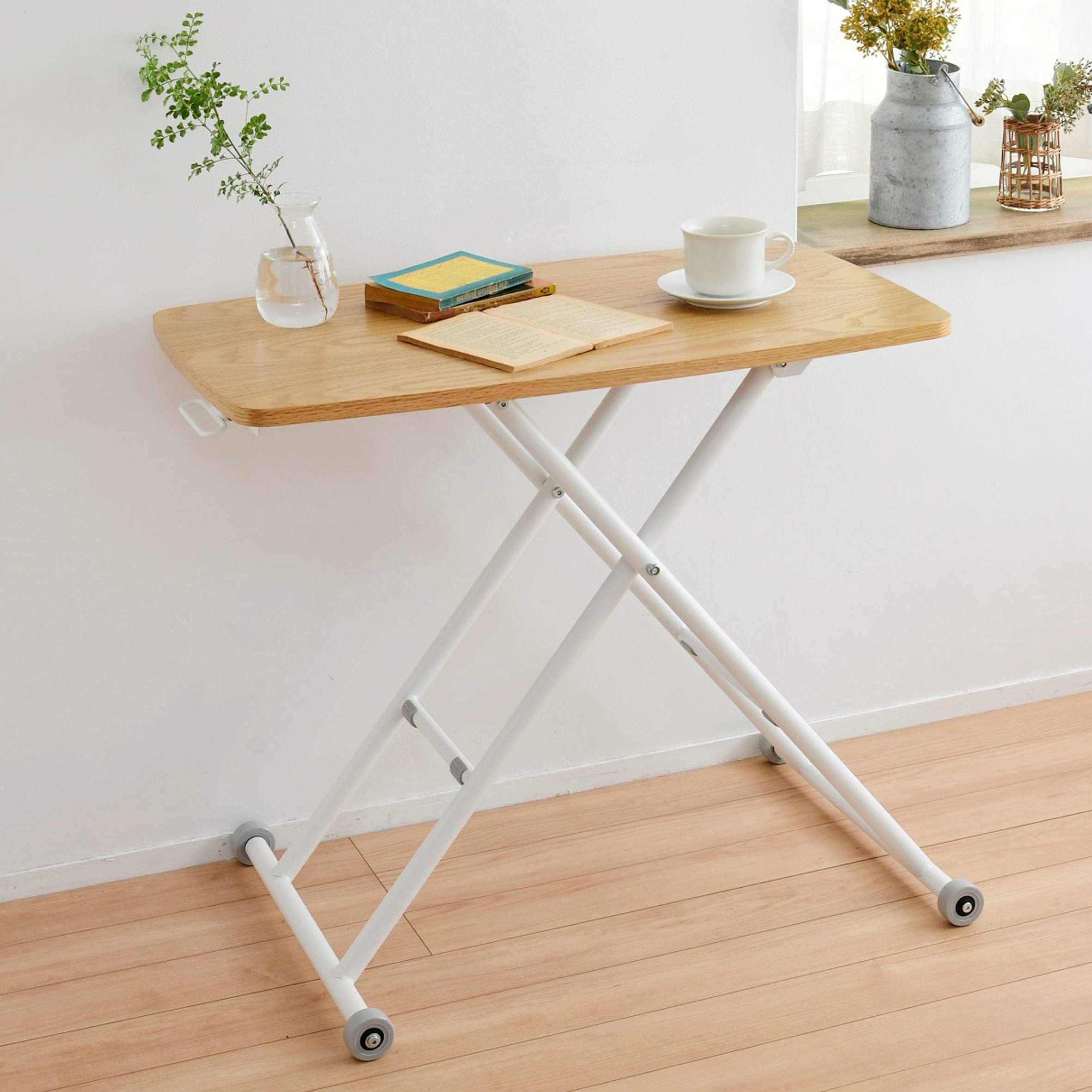 昇降テーブル (天板/幅80 奥行45) NGL-8045(OAK/IV) 【公式通販】