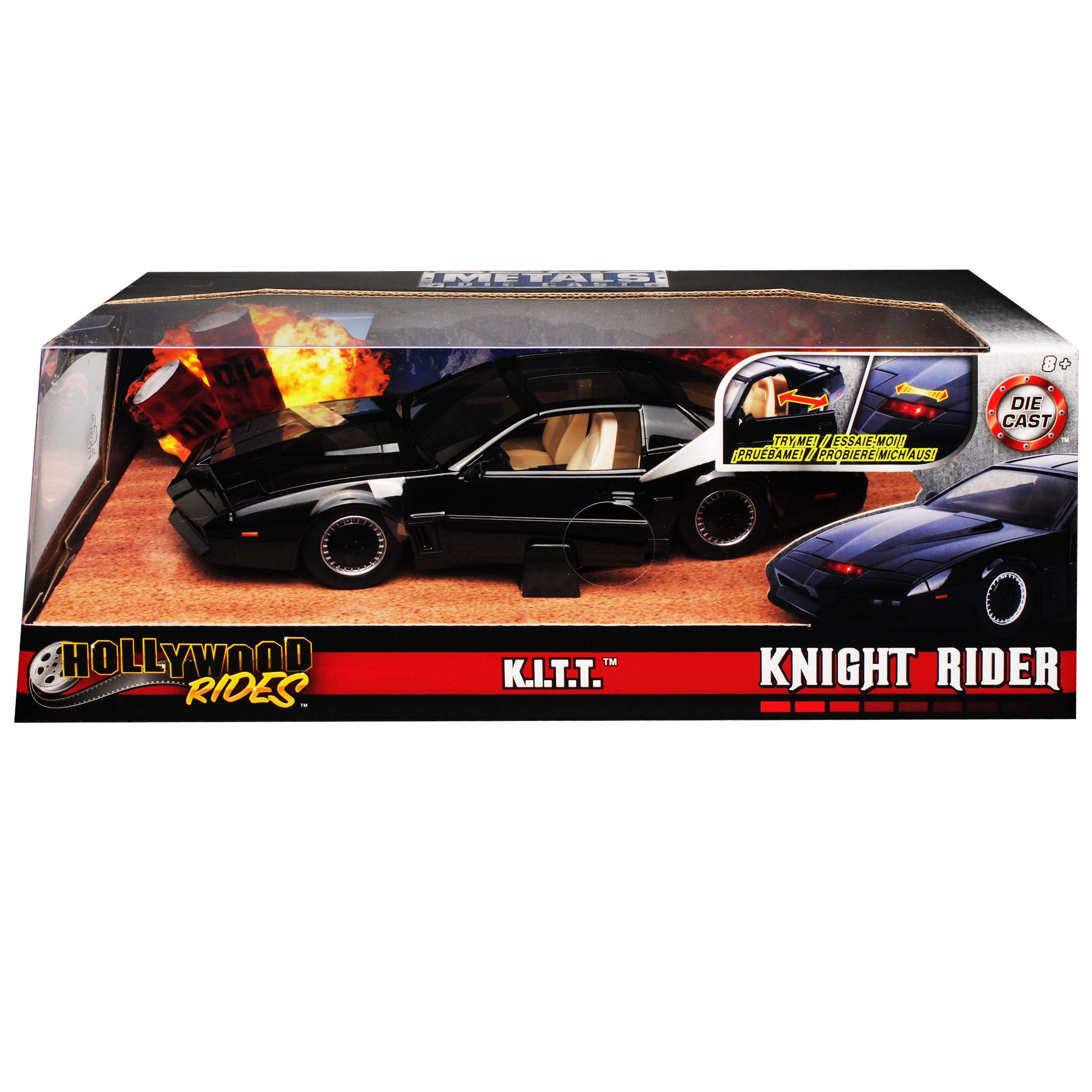 Pontiac Firebird Knight Rider KITT Mit Licht 1/24 Jada Modell Auto