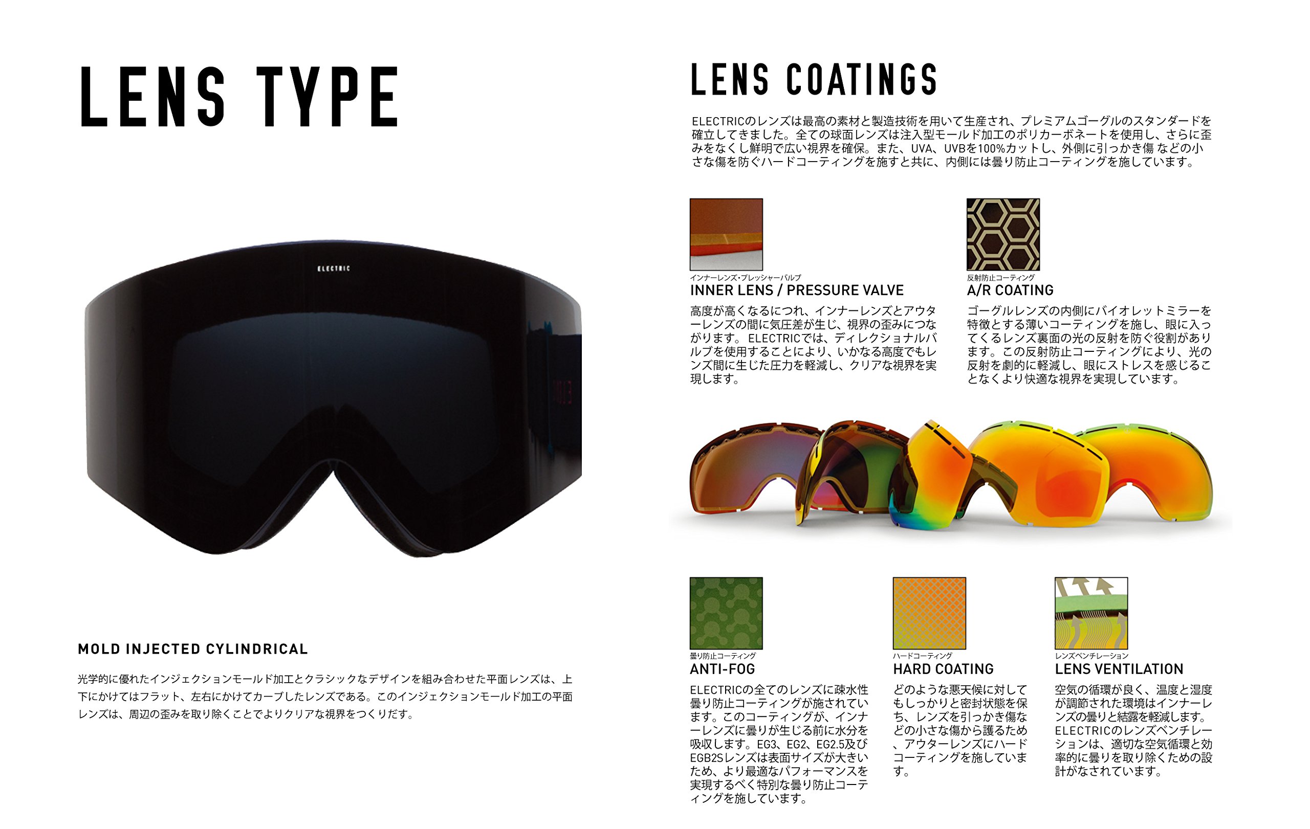 Amazon | Electric(エレクトリック) スキー・スノーボードゴーグル EGX