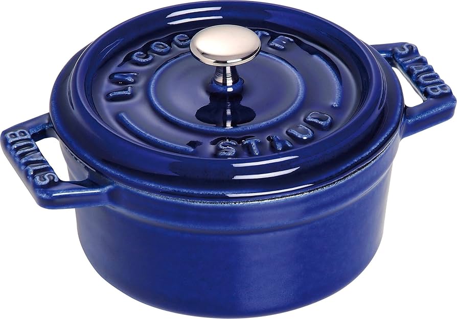 Amazon｜staub ストウブ 「 ミニ ピコ ココット ラウンド グランブルー