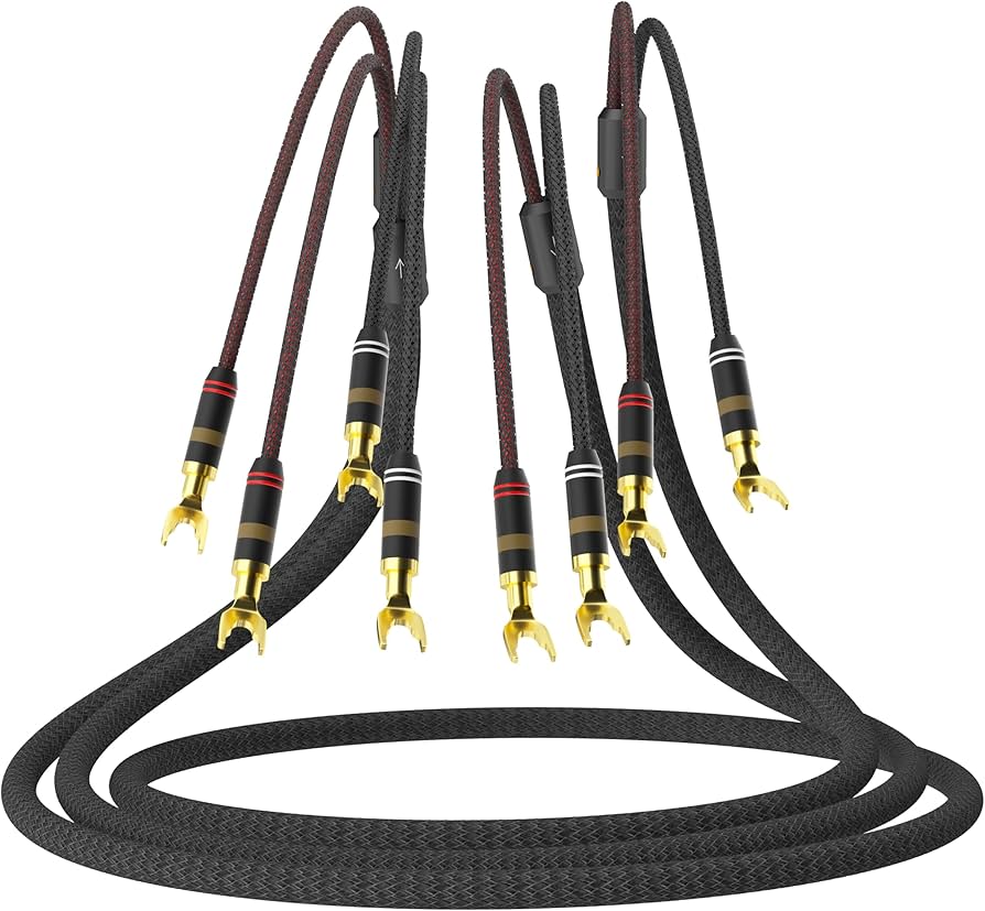 Amazon | Monosaudio 12AWG HiFi スピーカーケーブル 高純度OFC 純銅