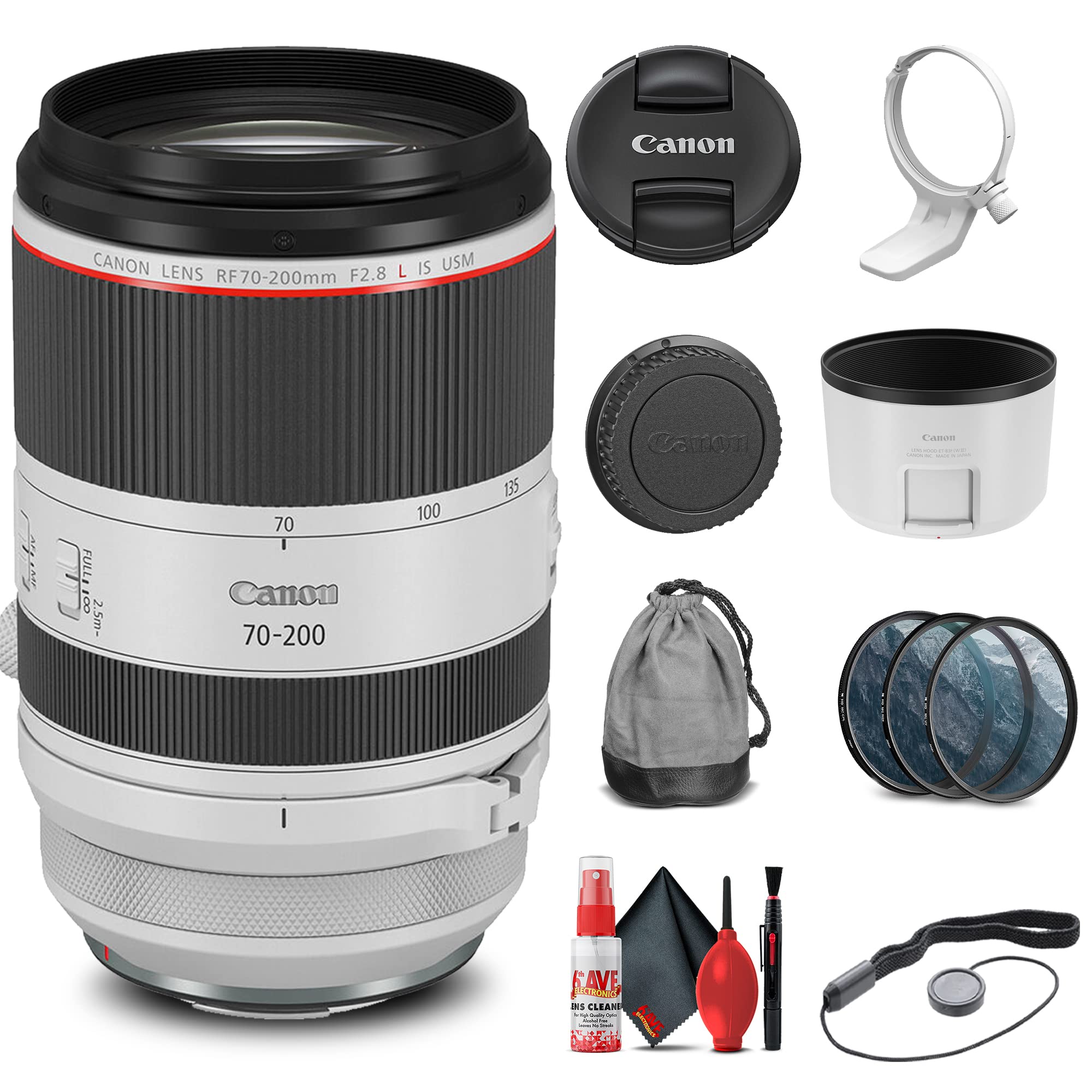 Amazon.com : Canon RF 70-200mm f/2.8L is USM Lens (3792C002) +