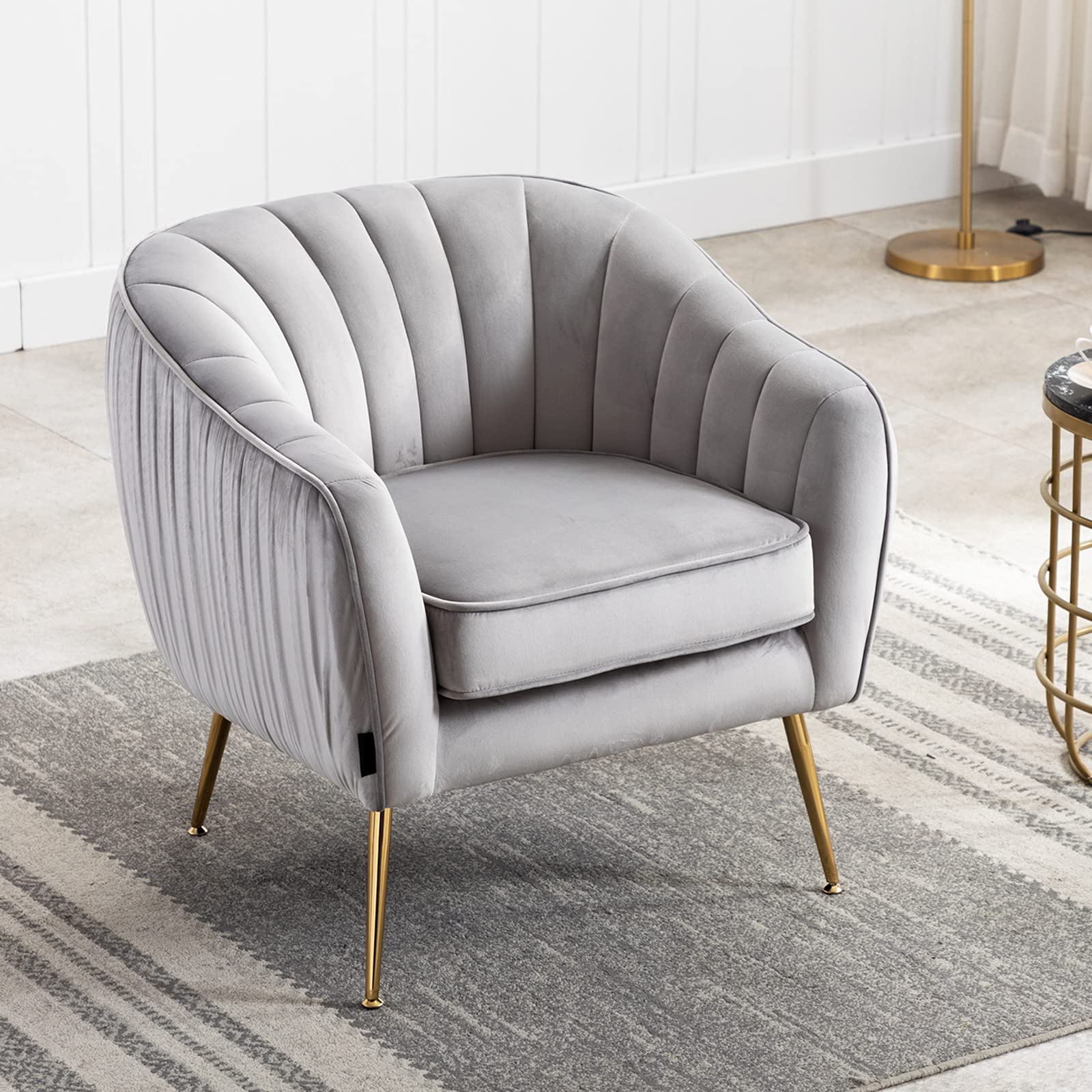 Amazon.co.jp: Altrobene 1人掛け ソファー ベルベット ソファ モダン