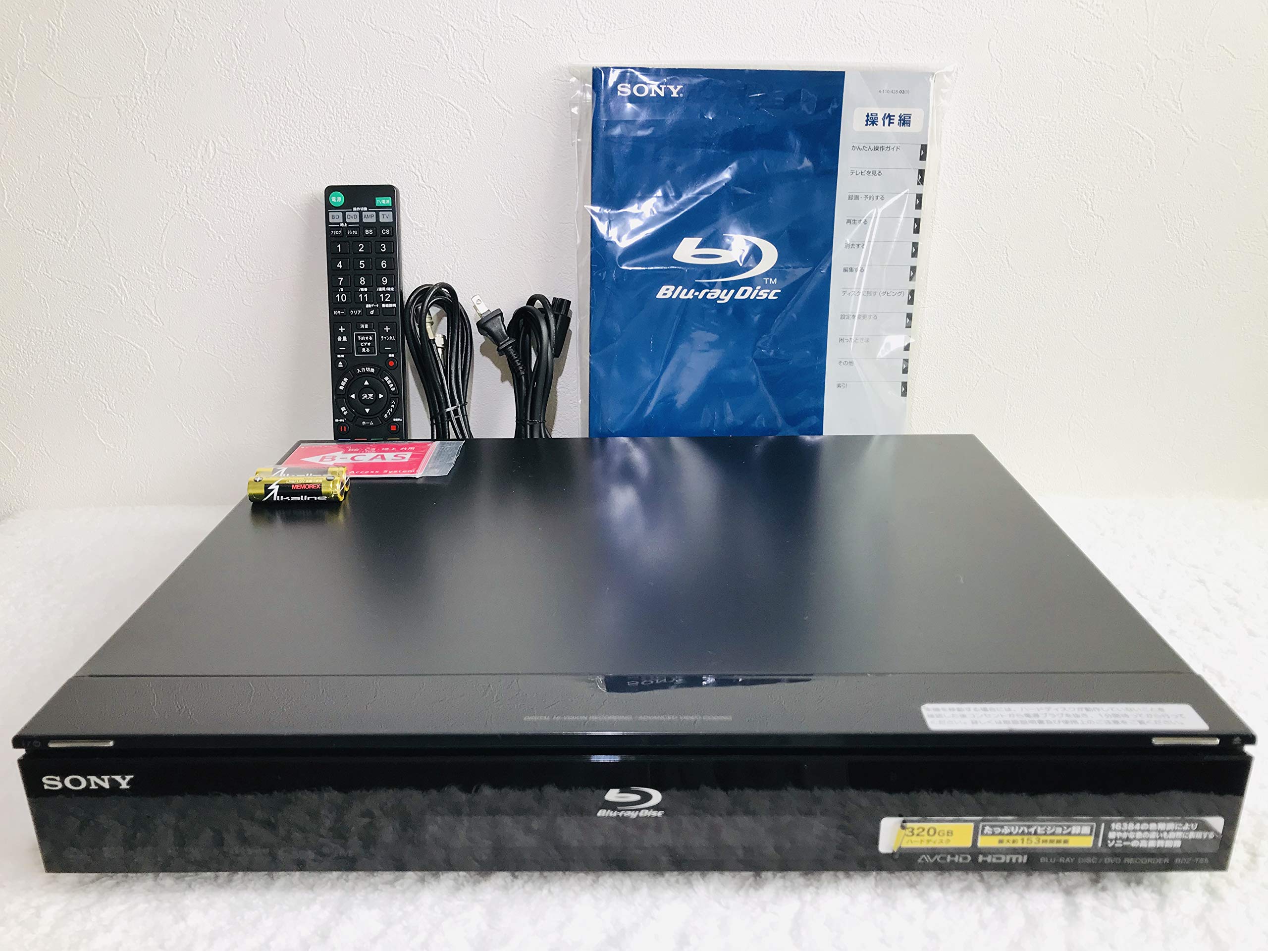 Amazon | SONY 320GB 1チューナー ブルーレイレコーダー BDZ-T55