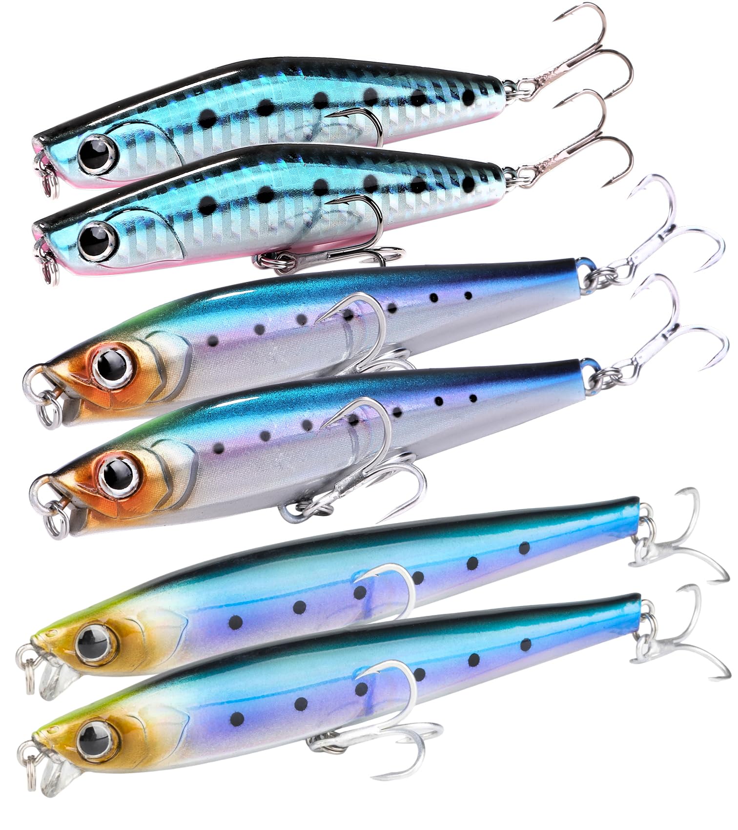 ⑥ カーペンター ルアー 5本セット ⑥ カーペンター ルアー 5本セット