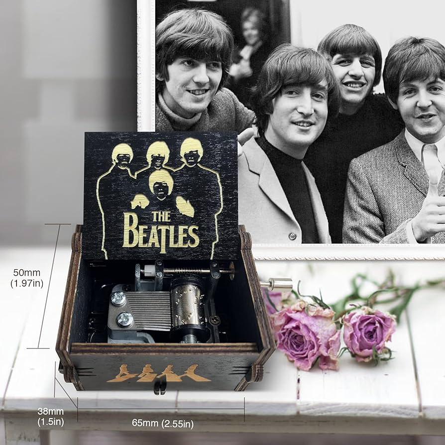 Amazon.co.jp: veratwo The Beatles Gifts-手回し彫刻ヴィンテージ木製