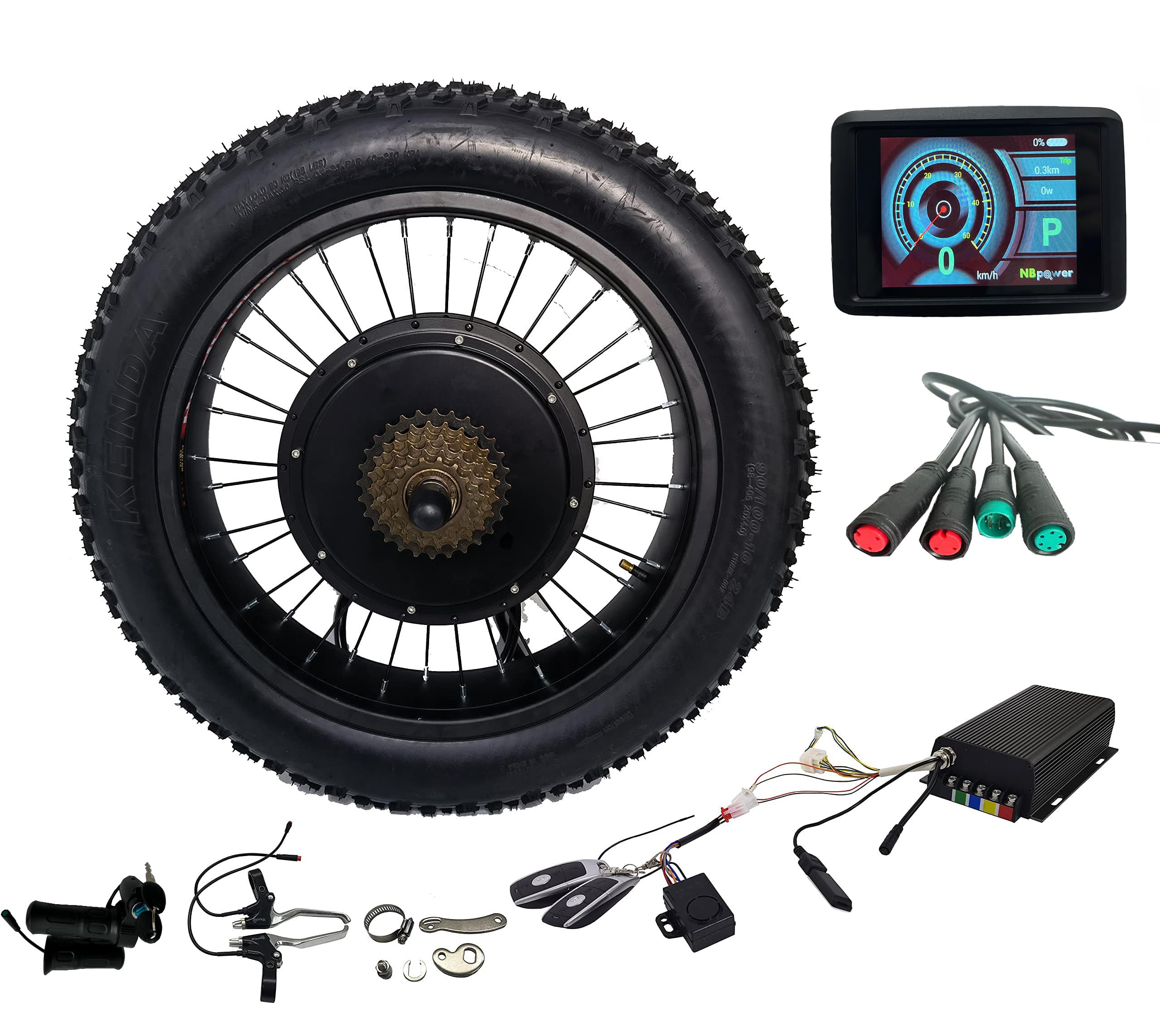 Amazon | 20インチ x 4.0 3000W 電動ファットバイク変換キット タイヤ