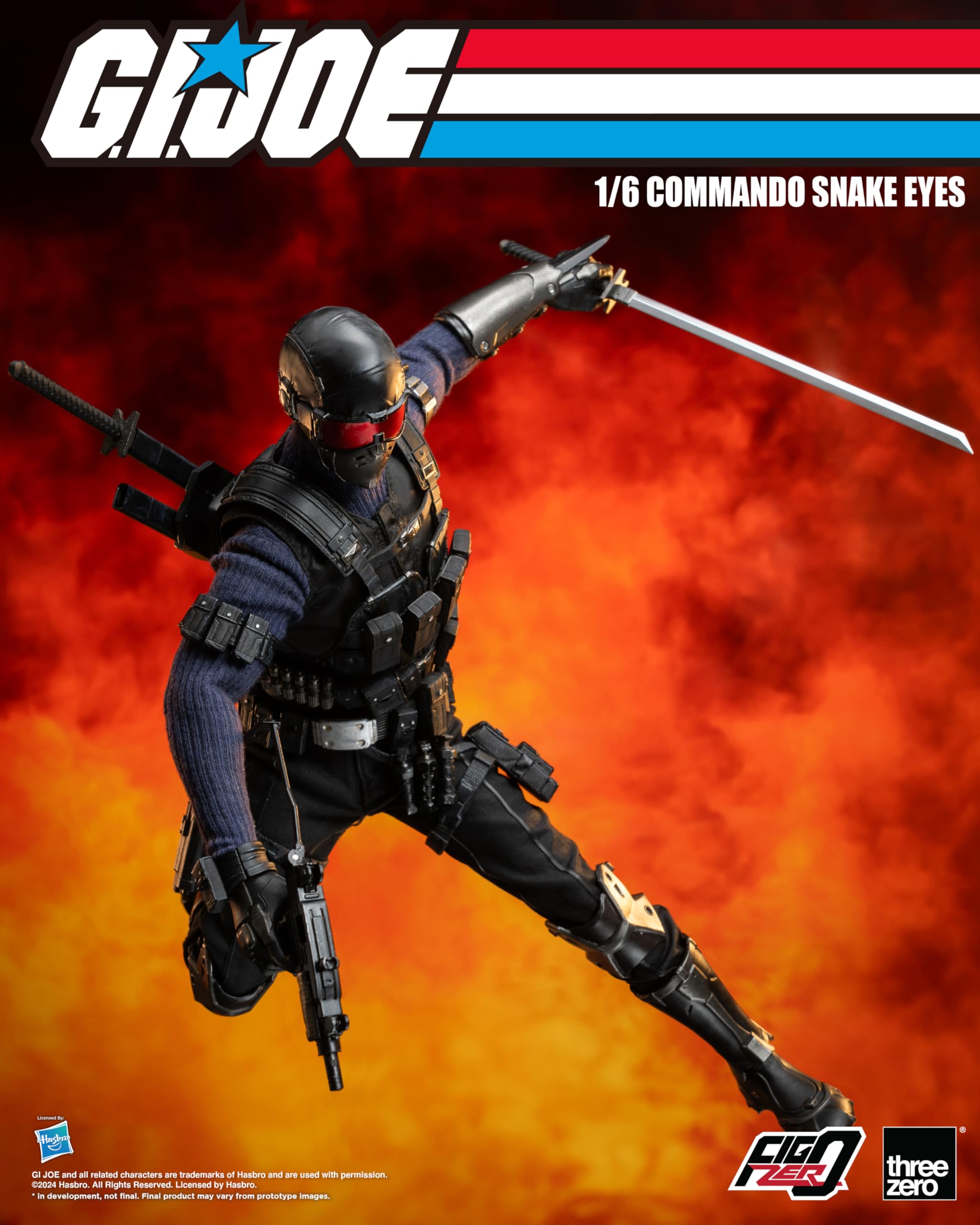 Amazon.com: G.I. Joe: FigZero Snake Eyes 1:6 Scale Action Figure