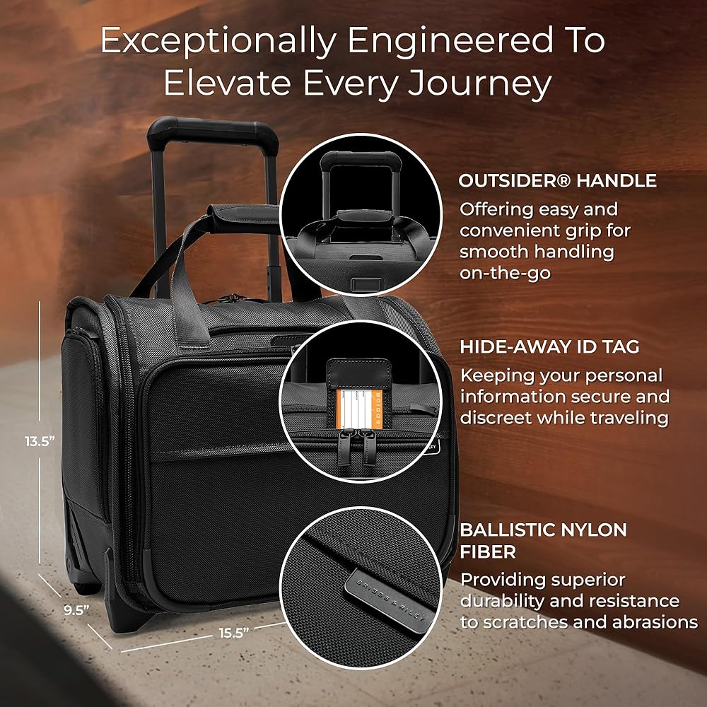Amazon.com | Briggs & Riley 2-Wheel Cabin Bag - Carry On Luggage