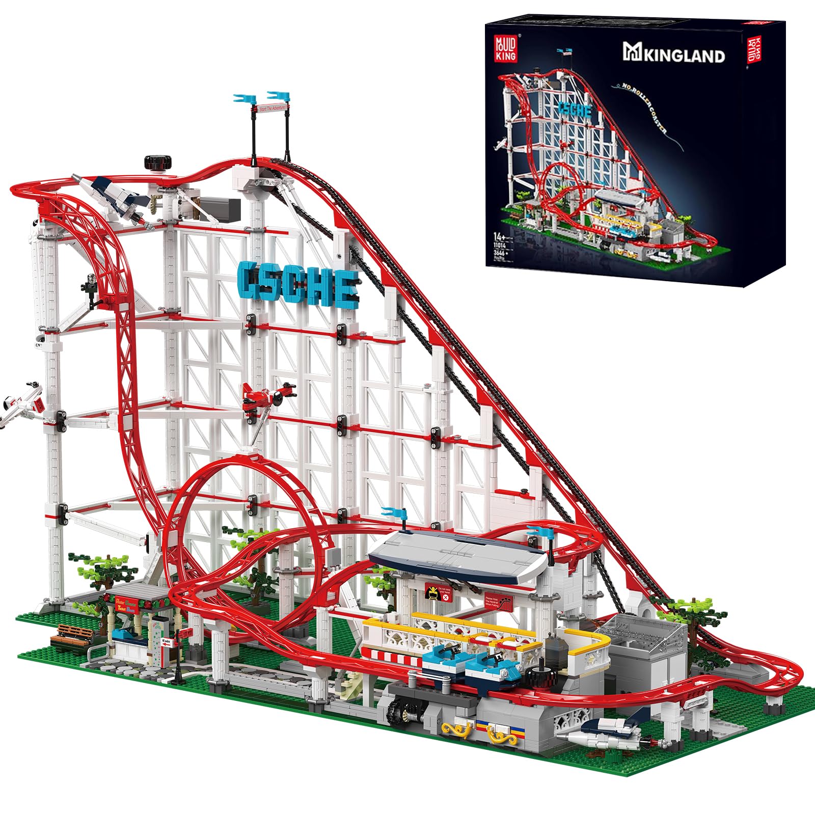 Amazon.co.jp: Mould King 11014 ジェットコースター組み立てキット