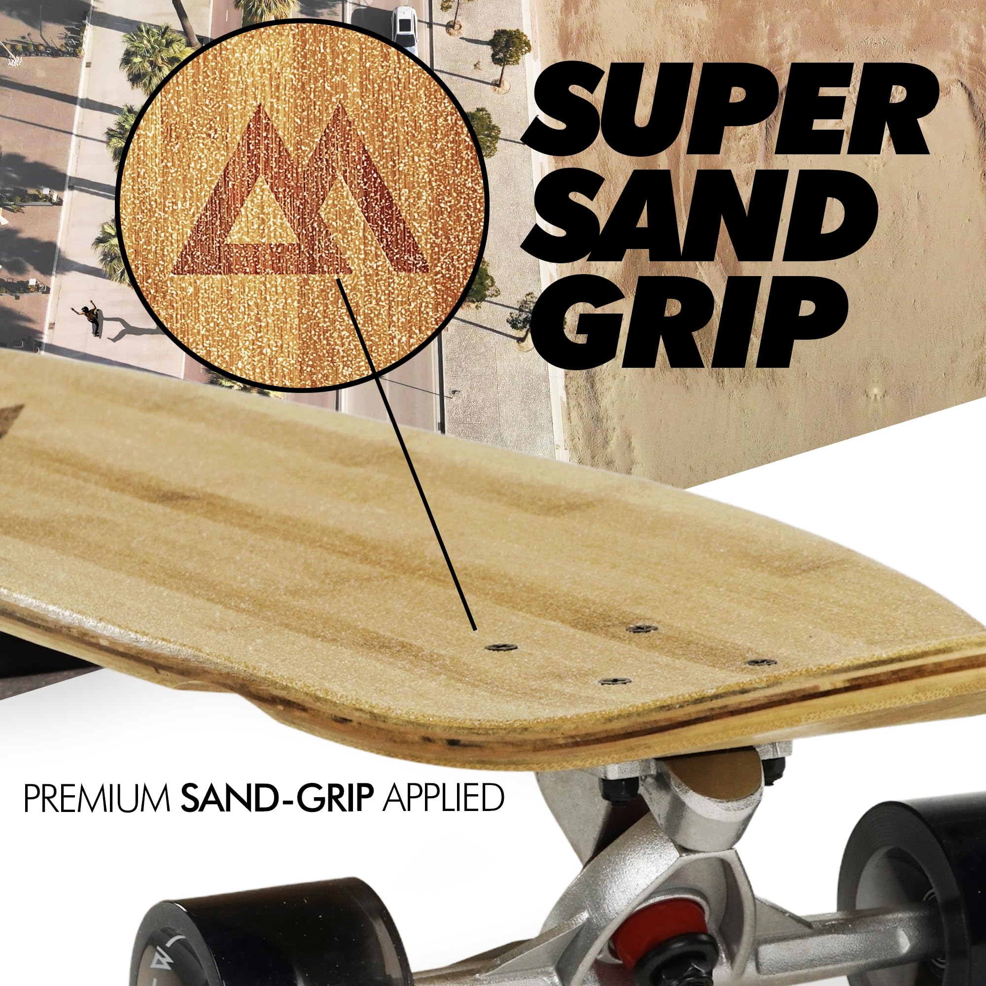 Amazon | Magneto 44 inch Kicktail Cruiser Longboard Skateboard