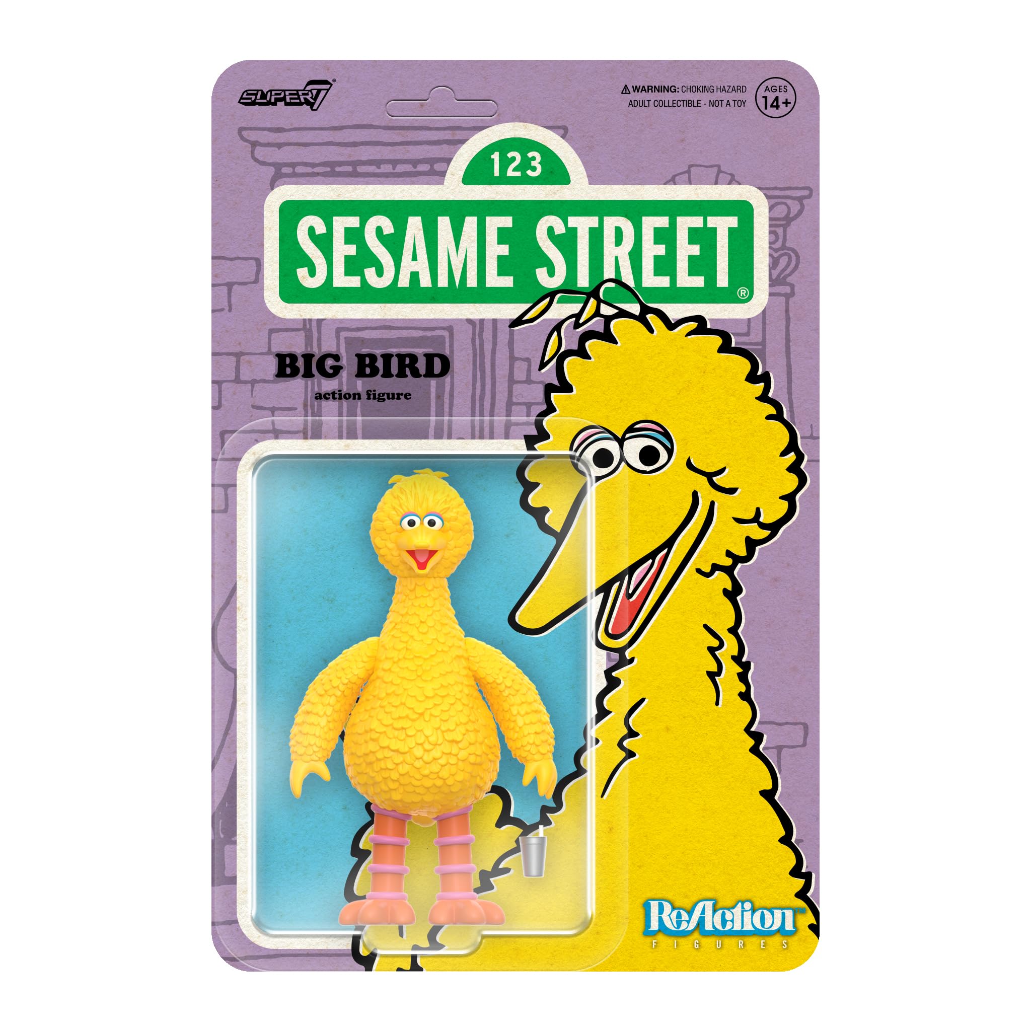 Amazon.com: Super7 Sesame Street Big Bird - 3.75