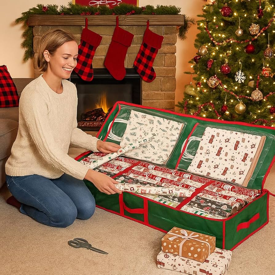 Amazon.com: Sattiyrch Underbed Gift Wrap Organizer,Gift Wrapping