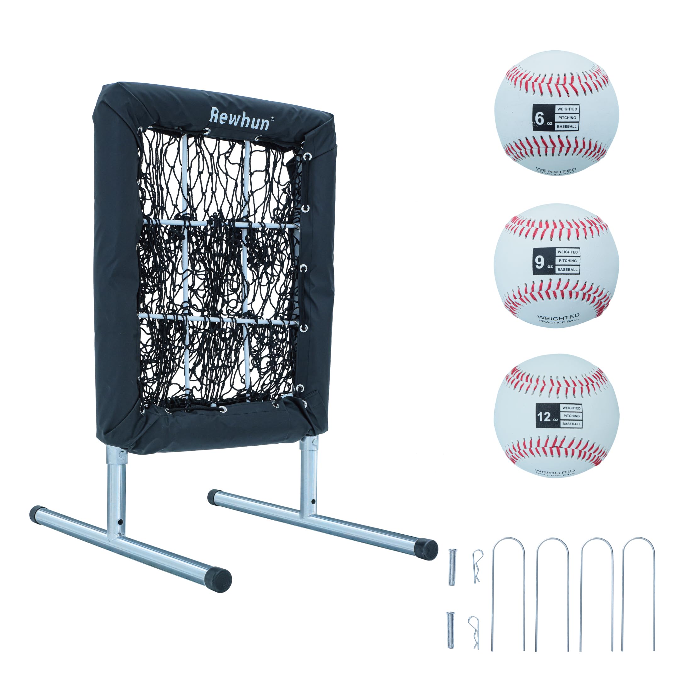 Amazon.co.jp: ピッチングネット バッティングボックス付き 9穴