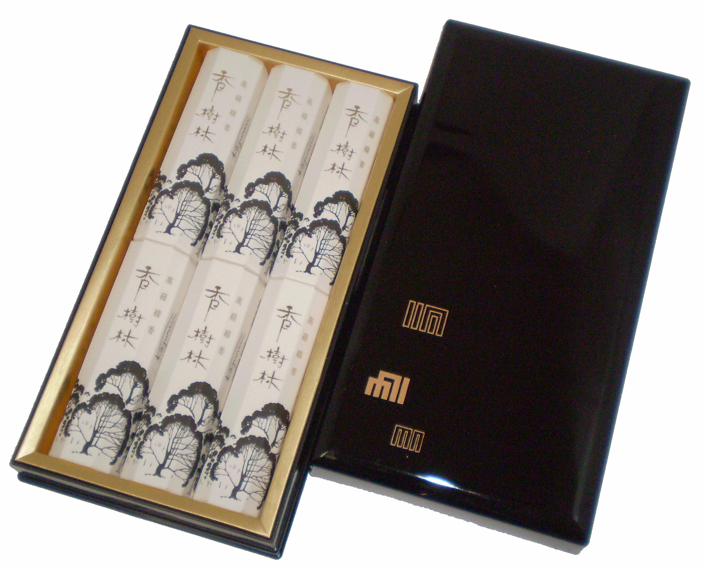 Amazon.co.jp: 玉初堂のお線香 香樹林 短寸6箱入 塗箱 #64 : ホーム
