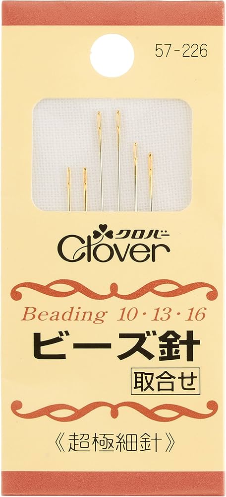 Amazon.co.jp: クロバー(Clover) ビーズ針 取合せ 超極細針 6本入り 57