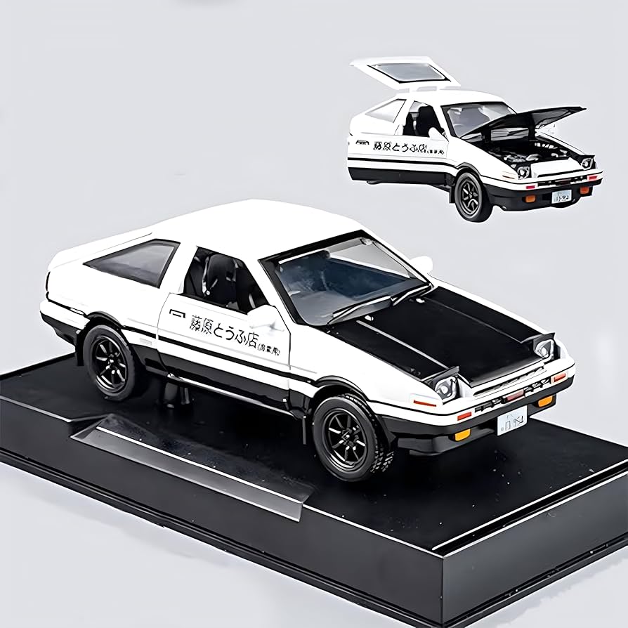 Amazon.com: Mzexoma Initial D Trueno AE86 Alloy Diecast Car Model