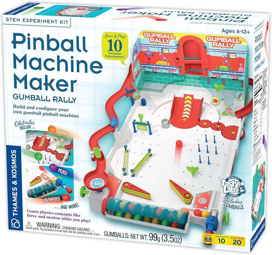 Amazon.com: Thames & Kosmos Pinball Machine Maker STEM Experiment