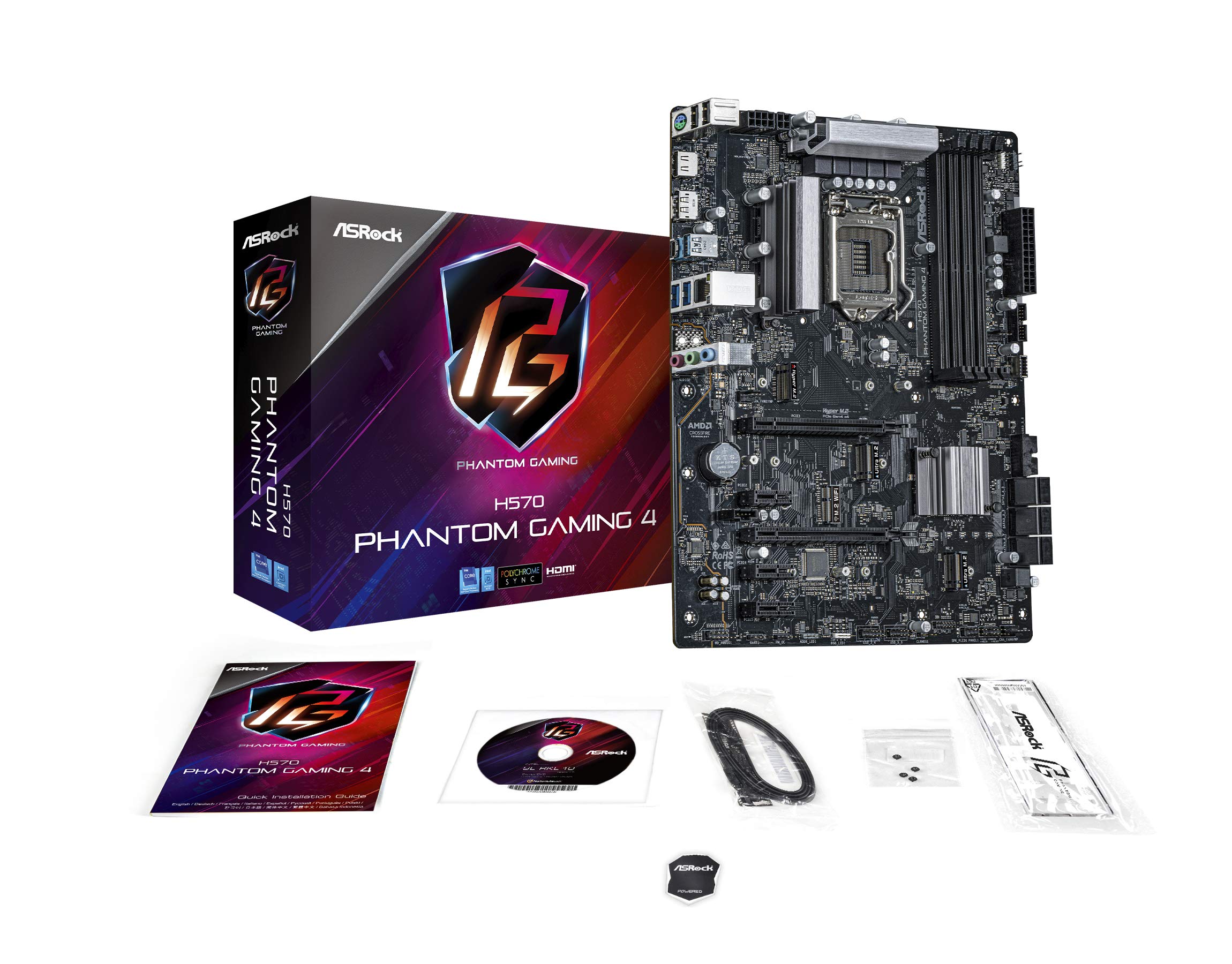 Amazon.com: Asrock H570 Phantom Gaming 4 Intel H570 LGA 1200 ATX