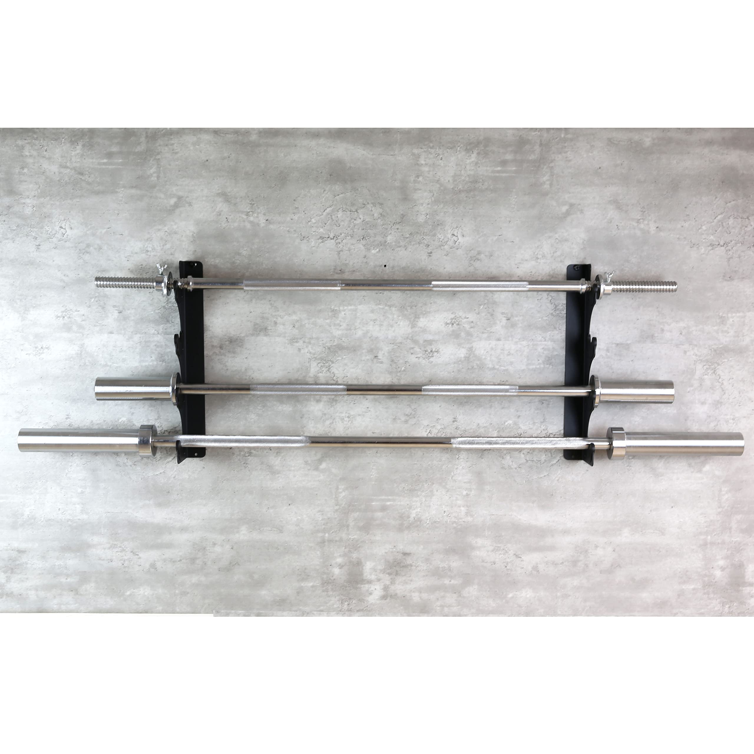 Amazon.co.jp: Lovind 水平バーベルラック バー4本ホルダー 壁掛け