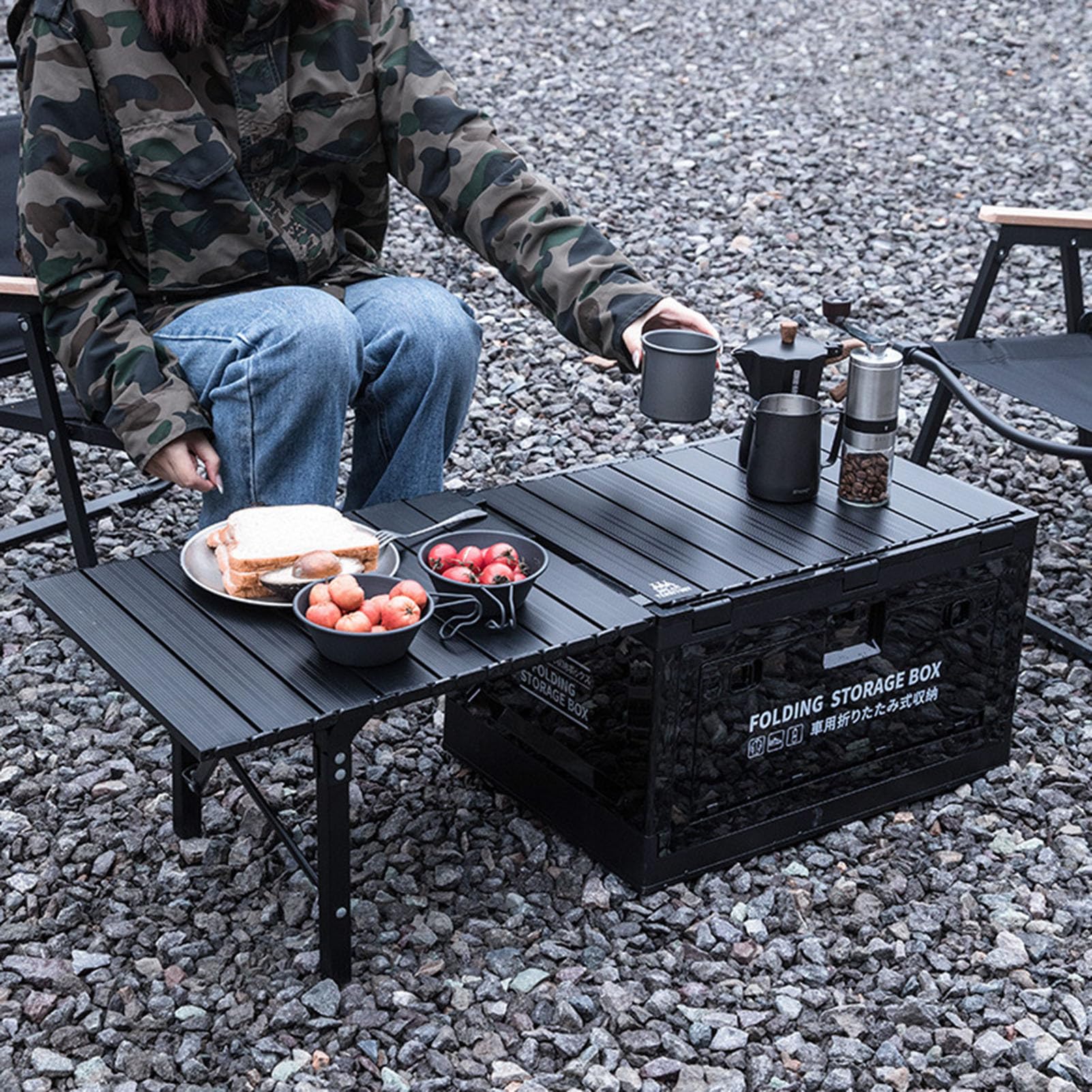 収納ボックス キャンプテーブル 多機能 折り畳み式 【公式通販】