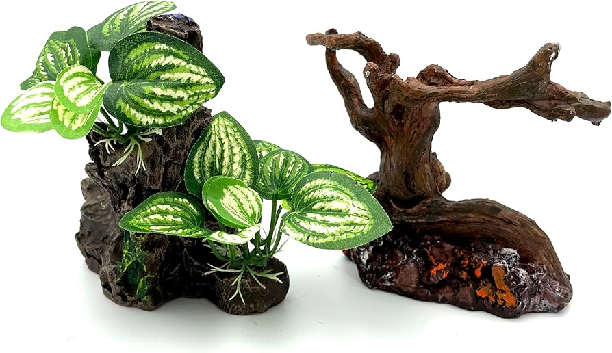 Amazon | 爬虫類 流木 木 隠れ家 登り木 人工水草 水槽 オブジェ