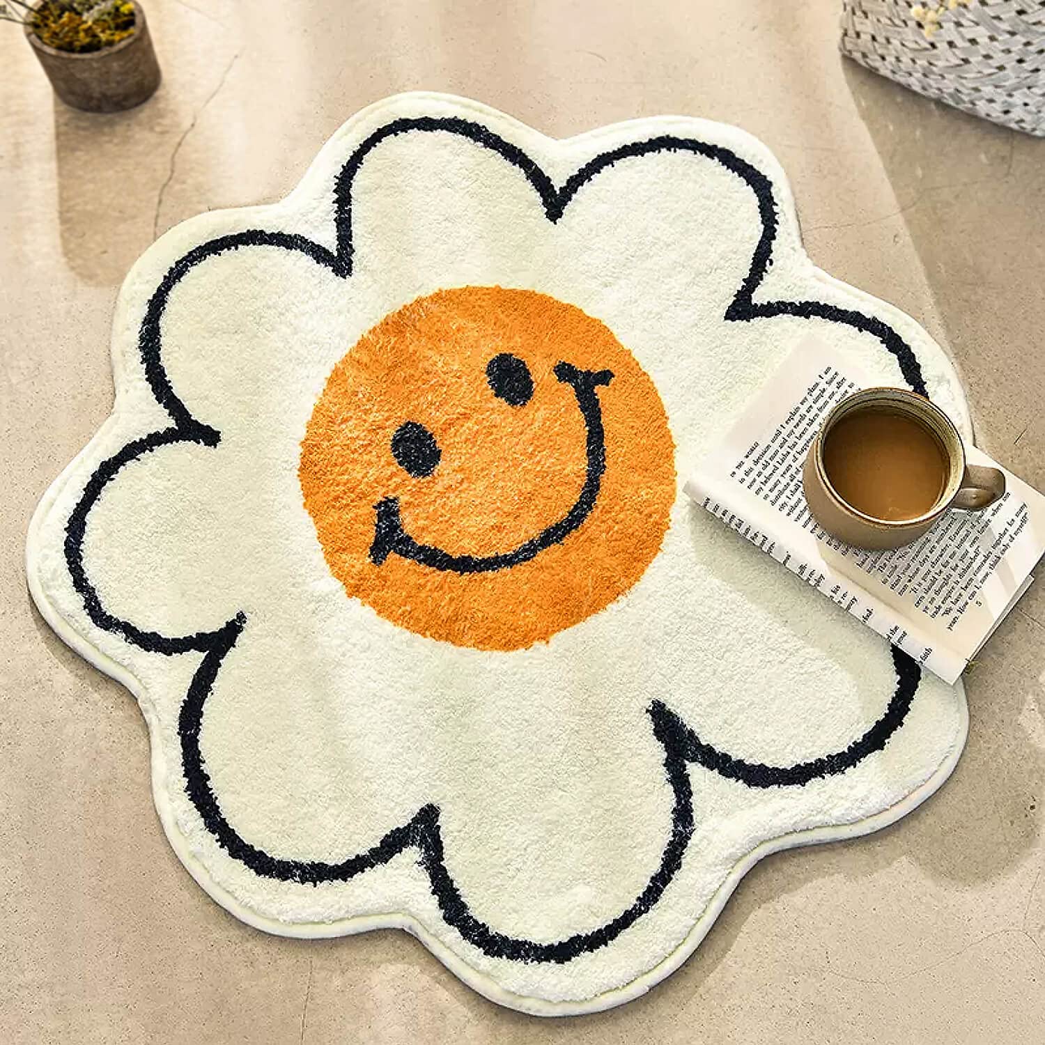 Amazon.com: FOMAILE Bathroom Rugs Cute Bath Mat Sunflower Mat