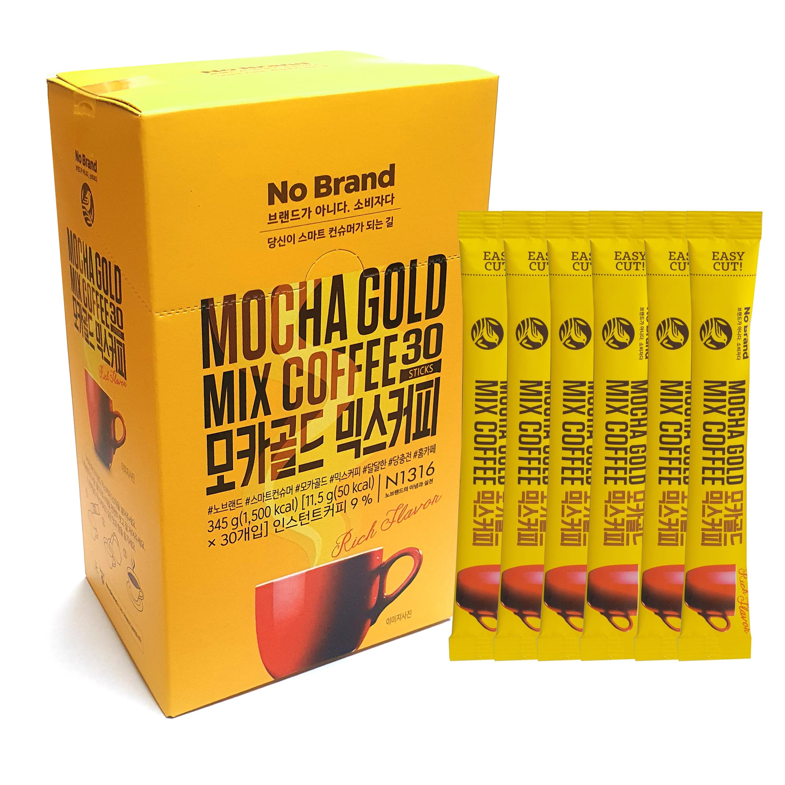 Amazon.com : LENITH Korean Mocha Gold Mix Coffee 30 Sticks Instant