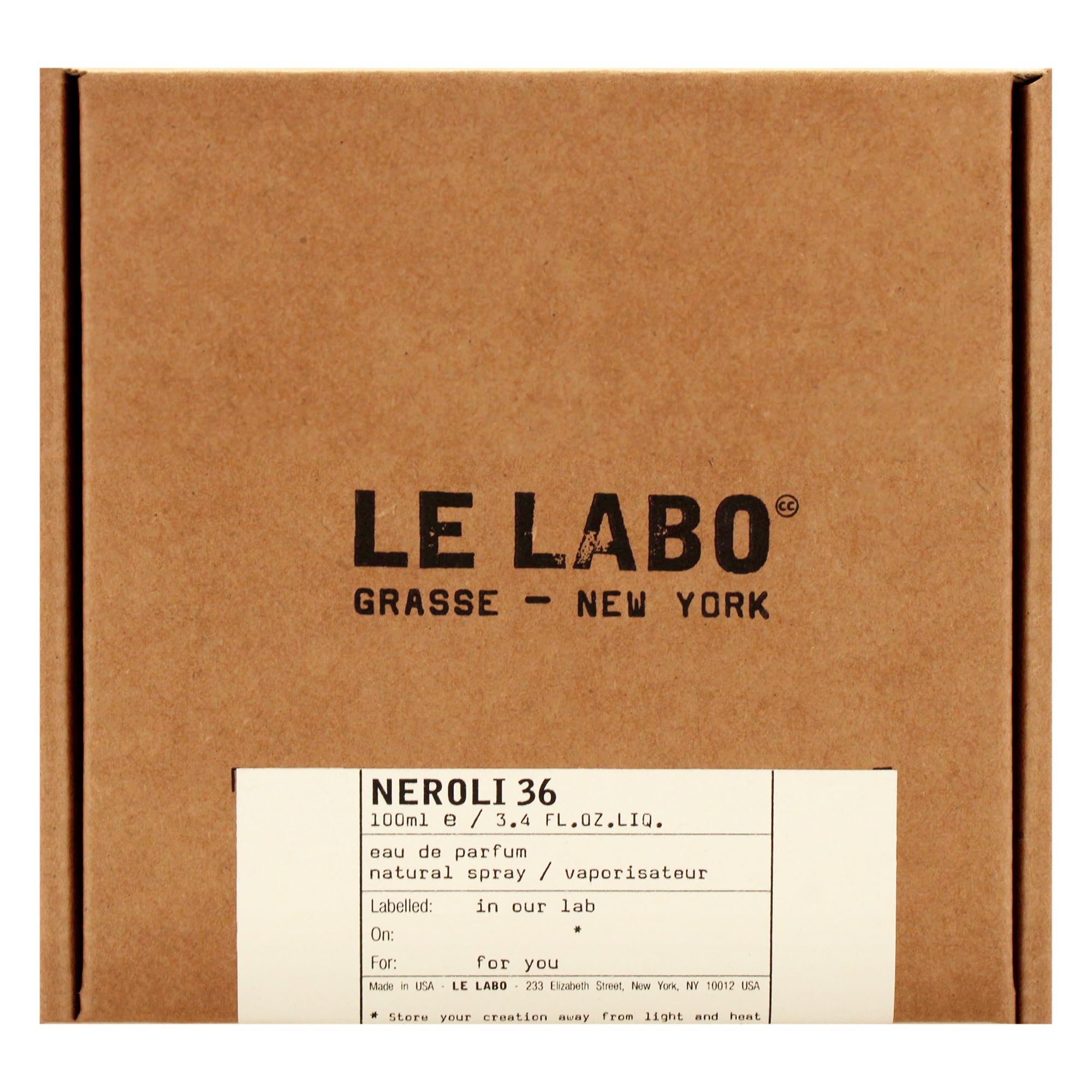Amazon.com : Neroli 36 by Le Labo for Unisex - 3.4 oz EDP Spray