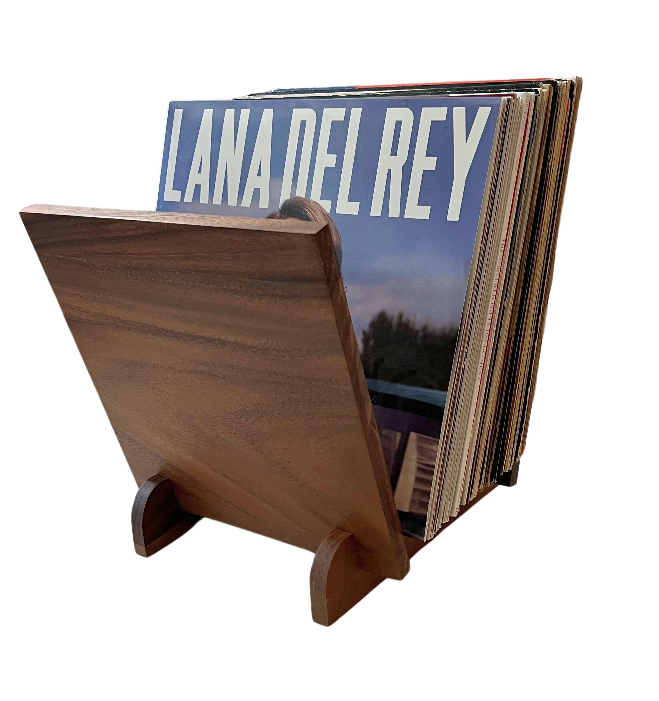 Amazon.com: Natural Wood Vinyl Record Holder Shelf, Tabletop LP