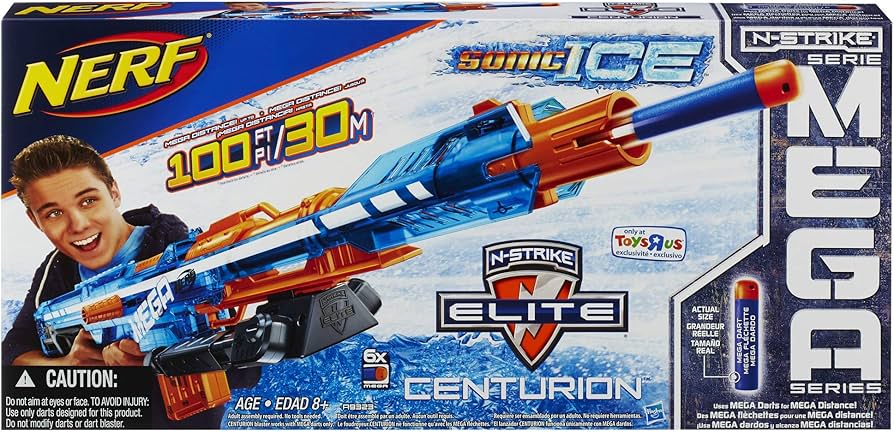 Amazon.com: Nerf N-Strike Elite Sonic Ice Centurion Blaster : Toys