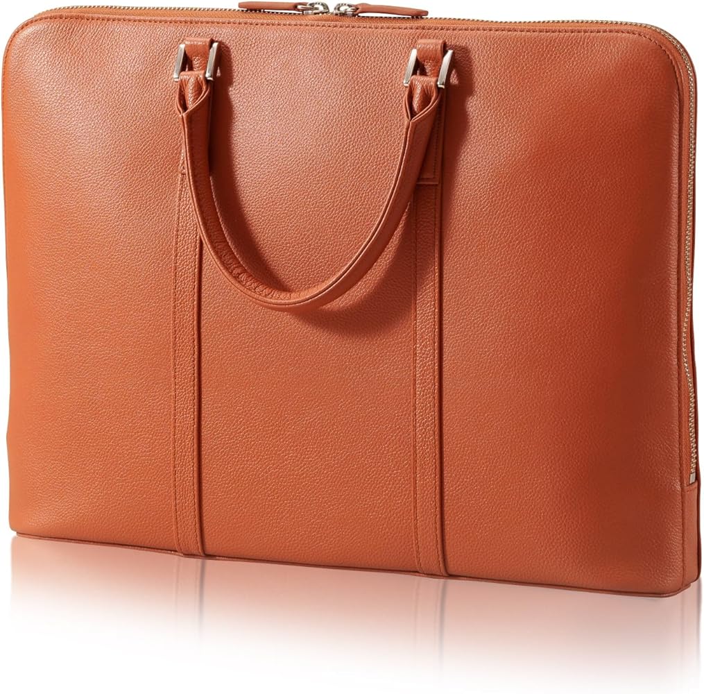 Amazon.co.jp: [ビジネスレザーファクトリー]スリムビジネスバッグ 撥