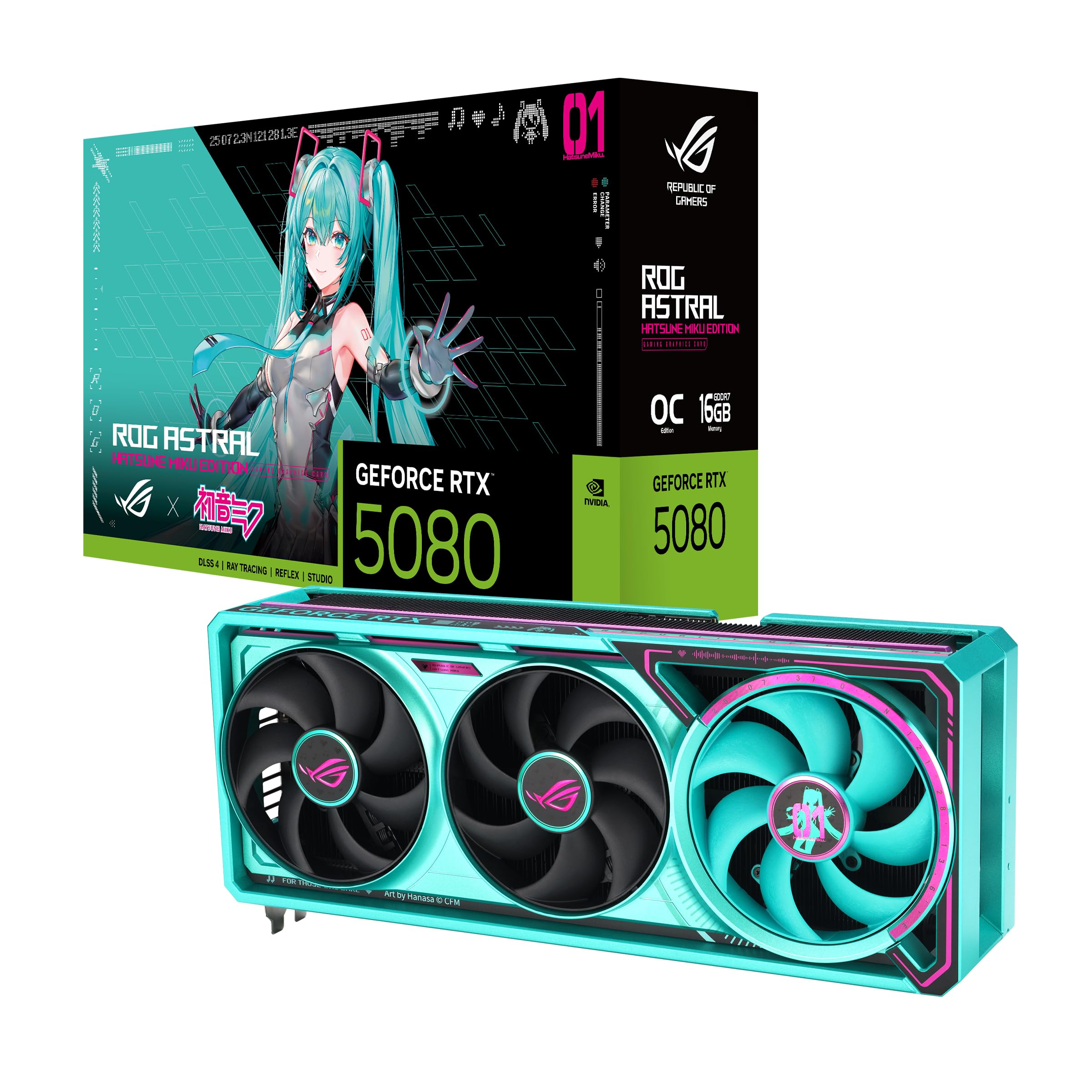 Amazon | ASUS ROG Astral GeForce RTX 5080 16GB GDDR7 OC 初音ミク
