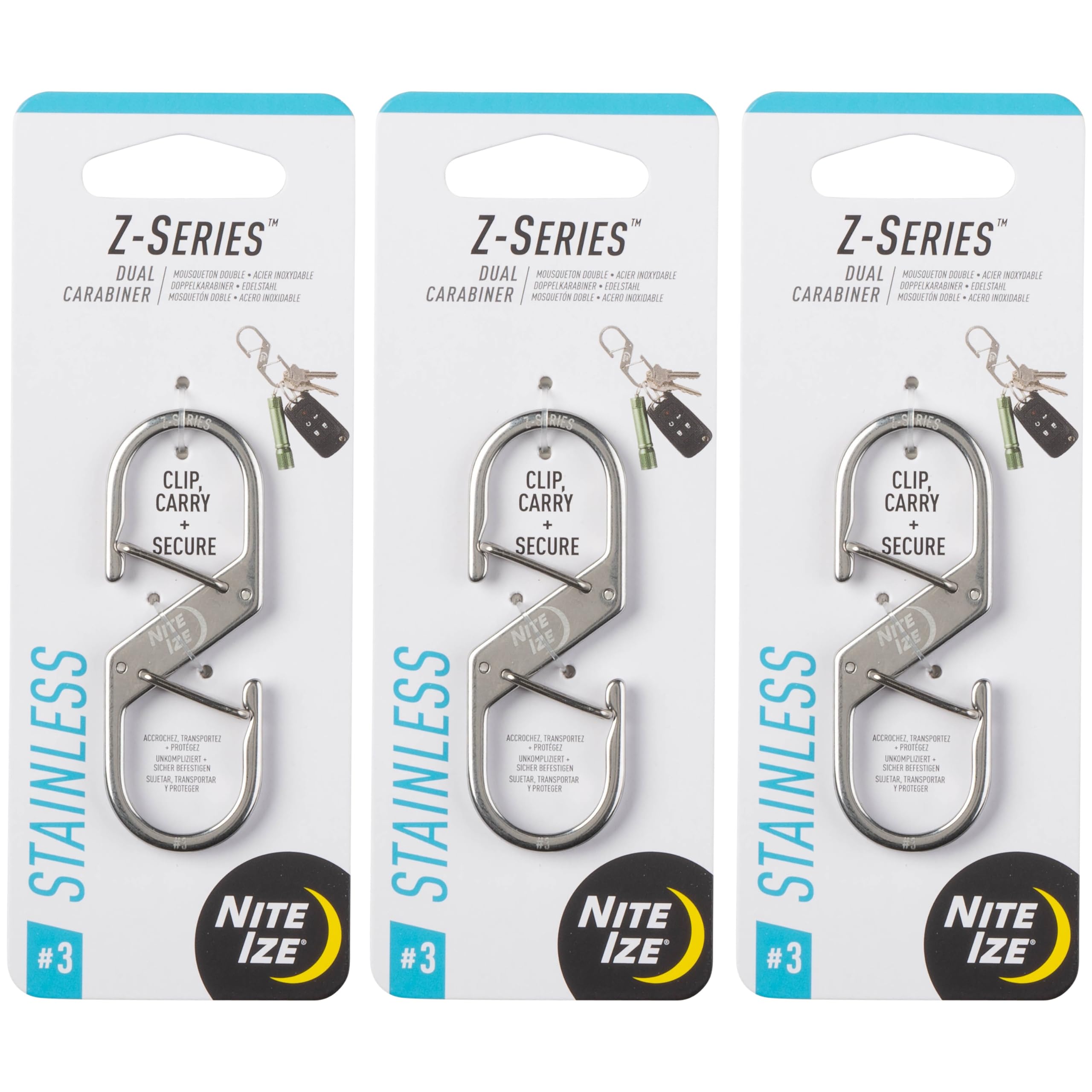 Amazon.com: Nite Ize Z-Series Dual Carabiner - Heavy-Duty
