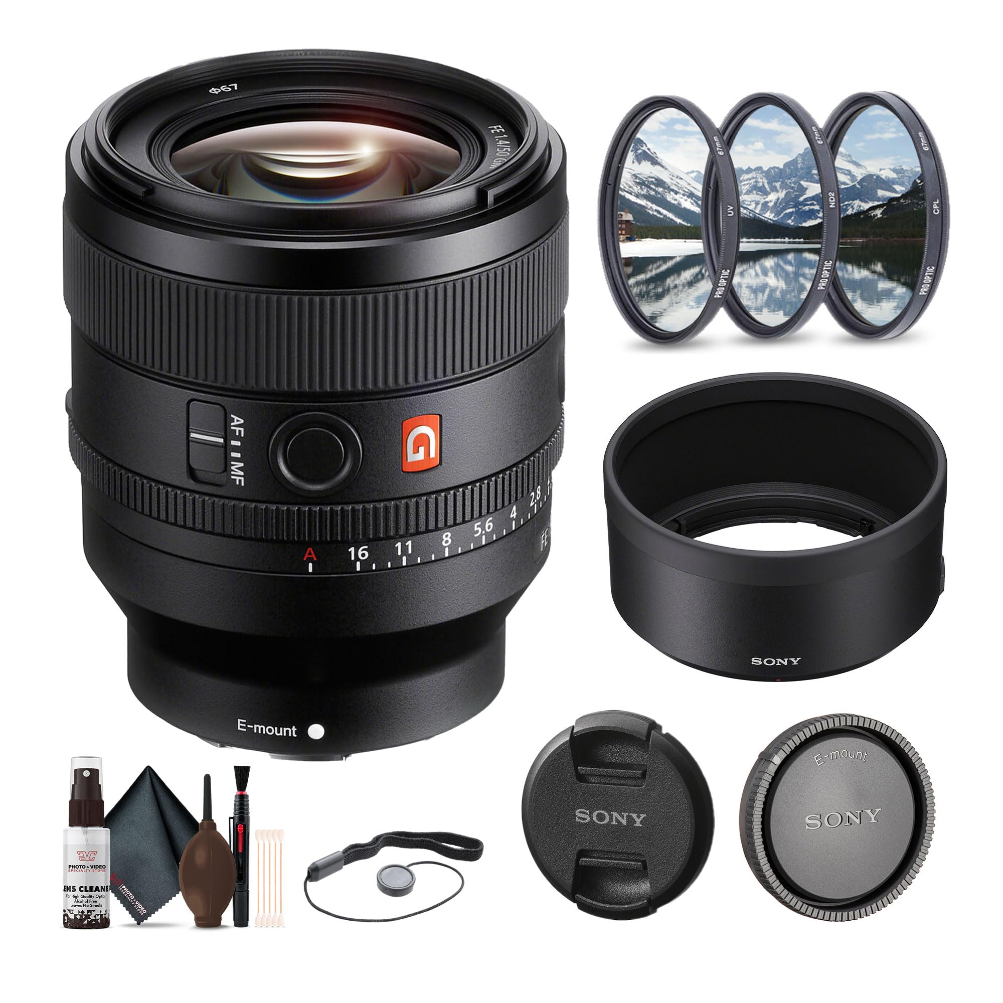 Amazon.com : Sony FE 50mm f/1.4 GM Lens E Mount (SEL50F14GM) +