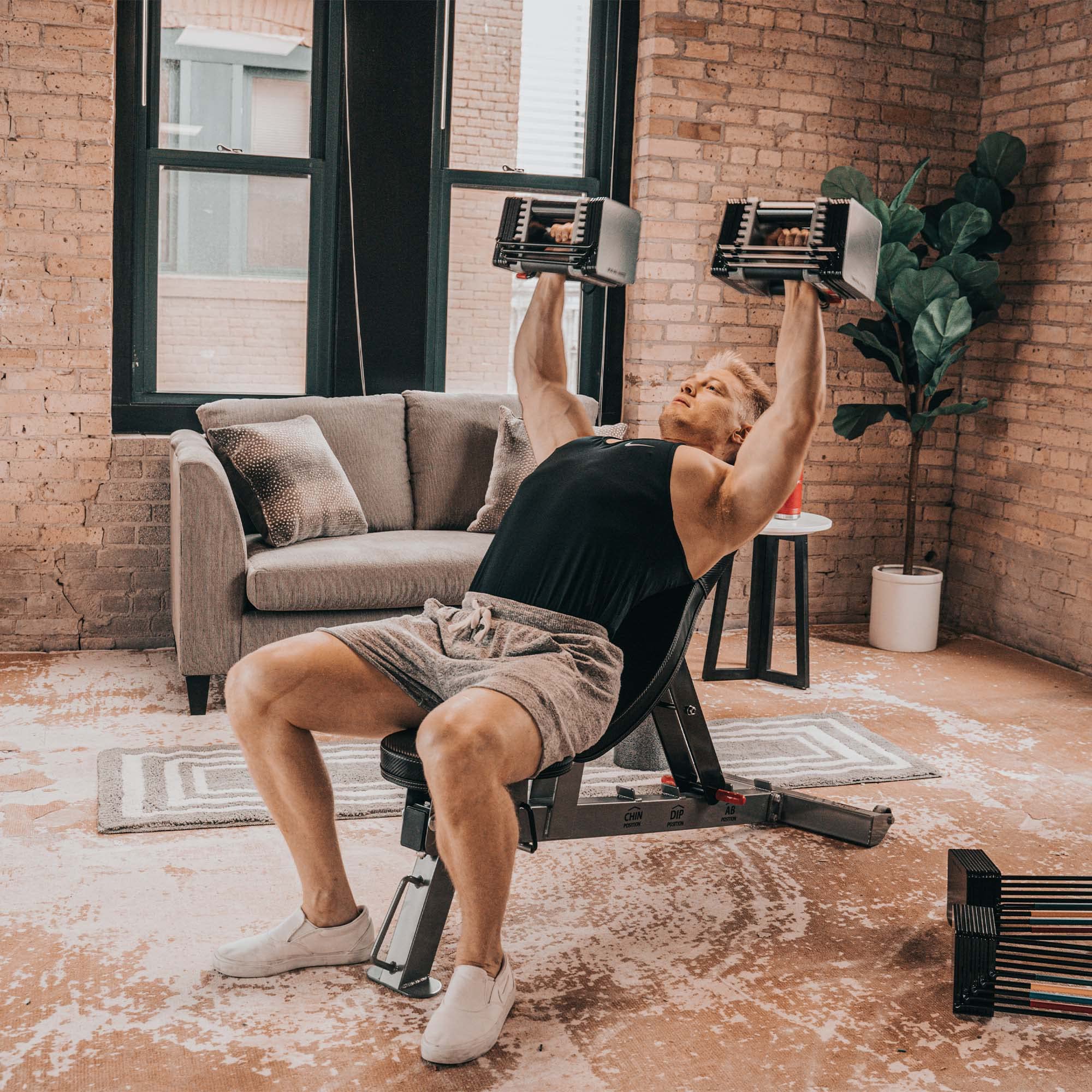 パワーブロック3点セット（スタンド、インクラインベンチ、ディップス