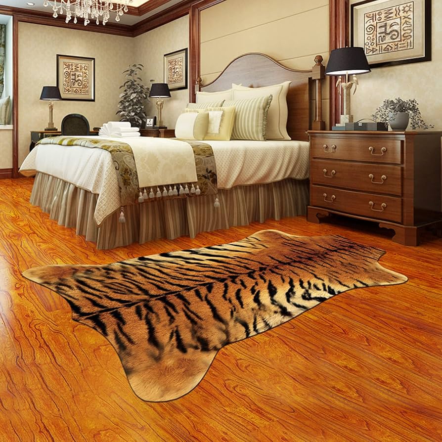 Amazon｜レオパード柄 ラグカーペット アニマル柄 絨毯 長方形 200